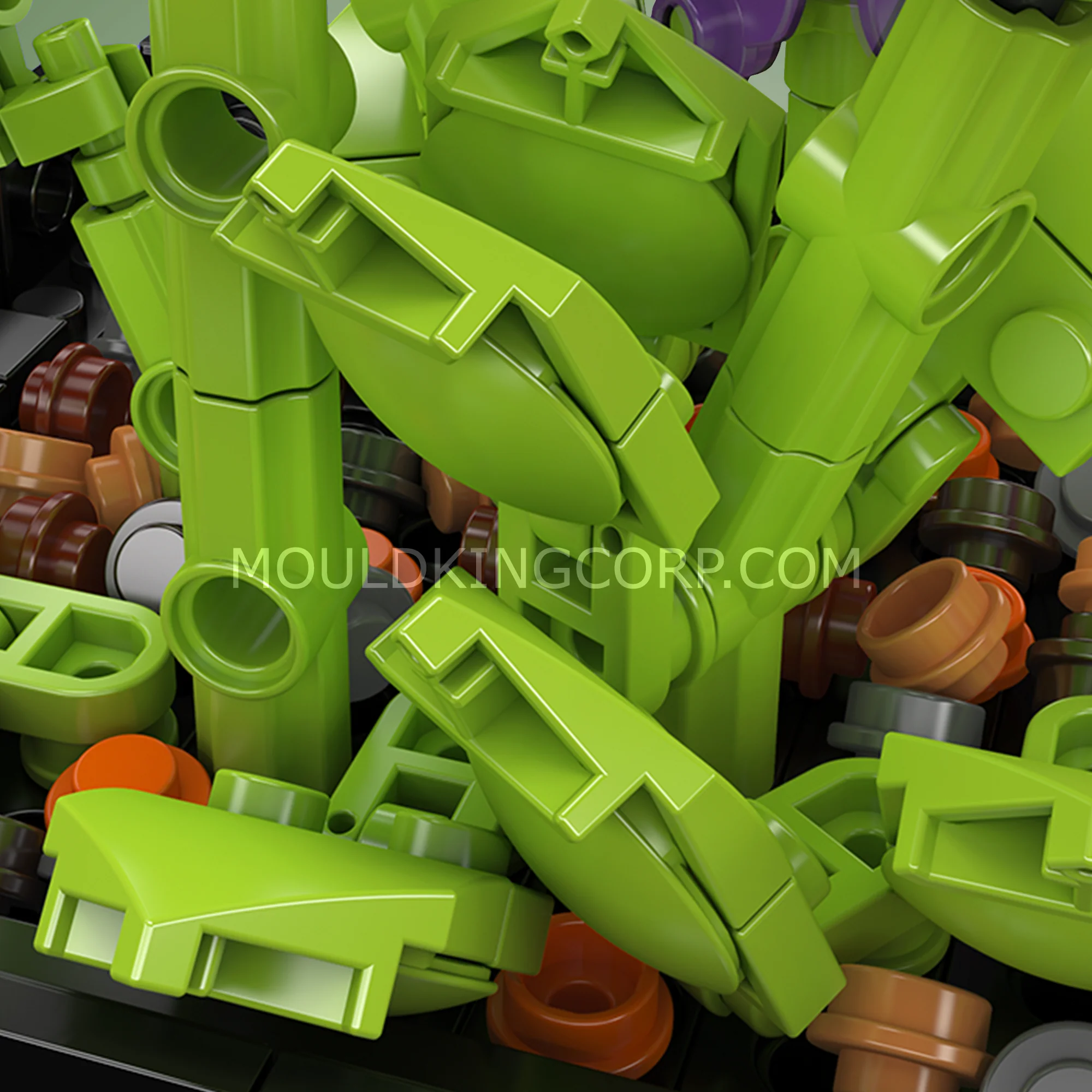 Mould King 24112 Violet Bonsai Building Set | 744 Pcs - Image 3