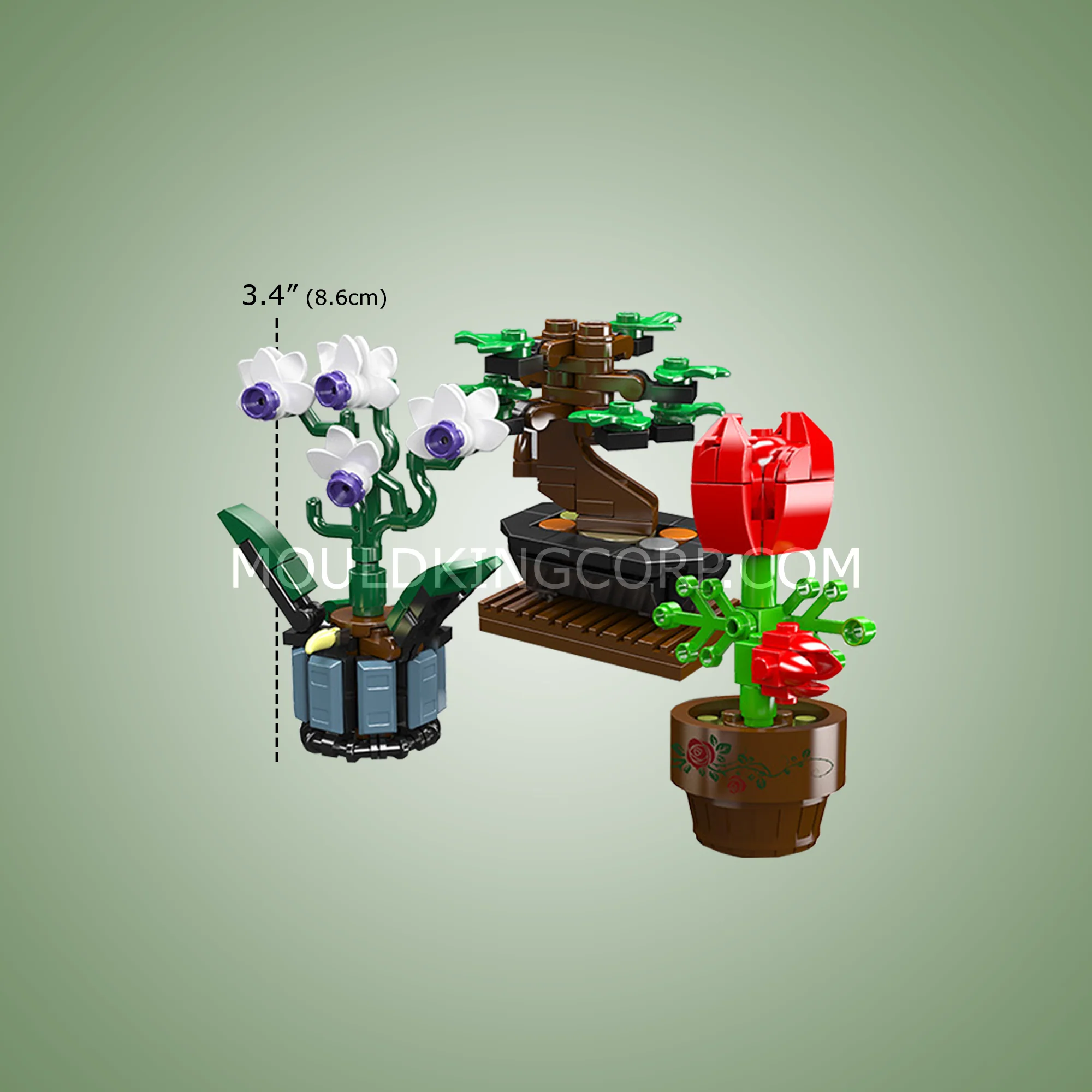 Mould King 24115 Mini Potted Plants Building Set | 199 Pcs - Image 5