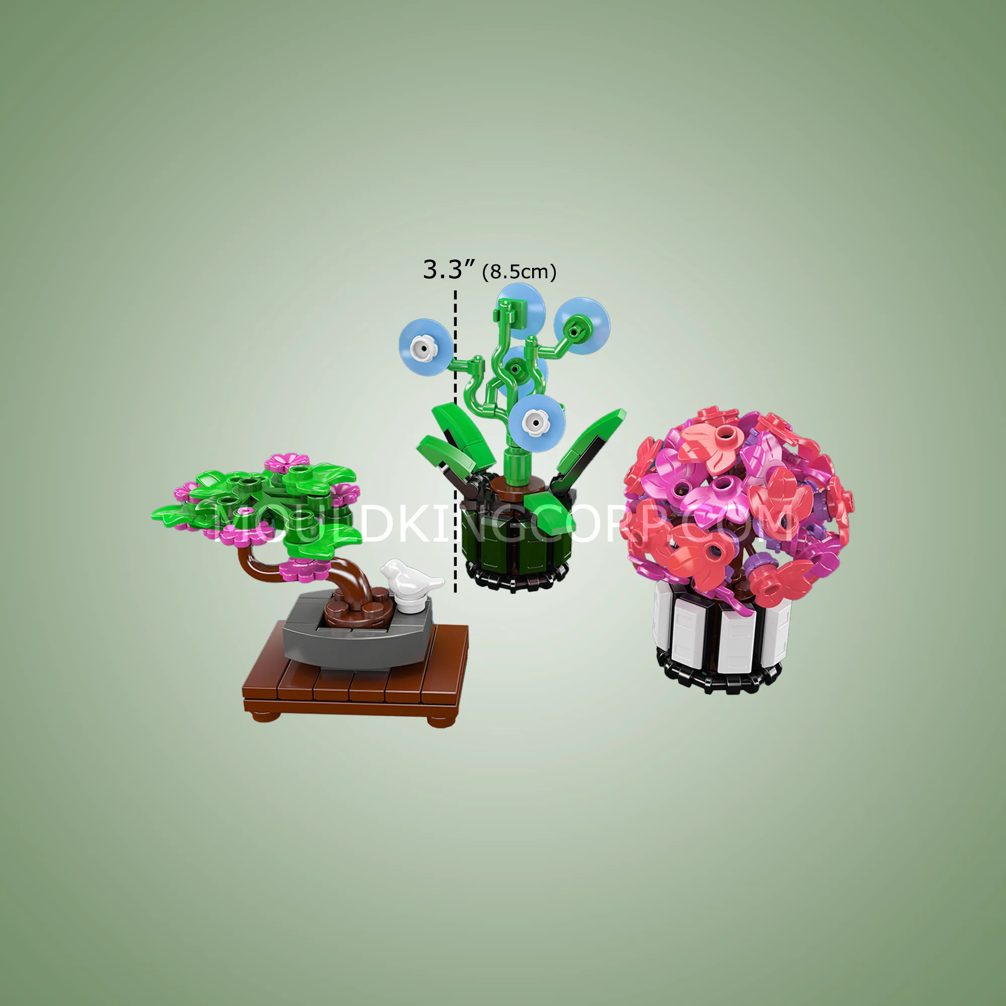 Mould King 24116 Mini Potted Plants Building Set | 211 Pcs - Image 5