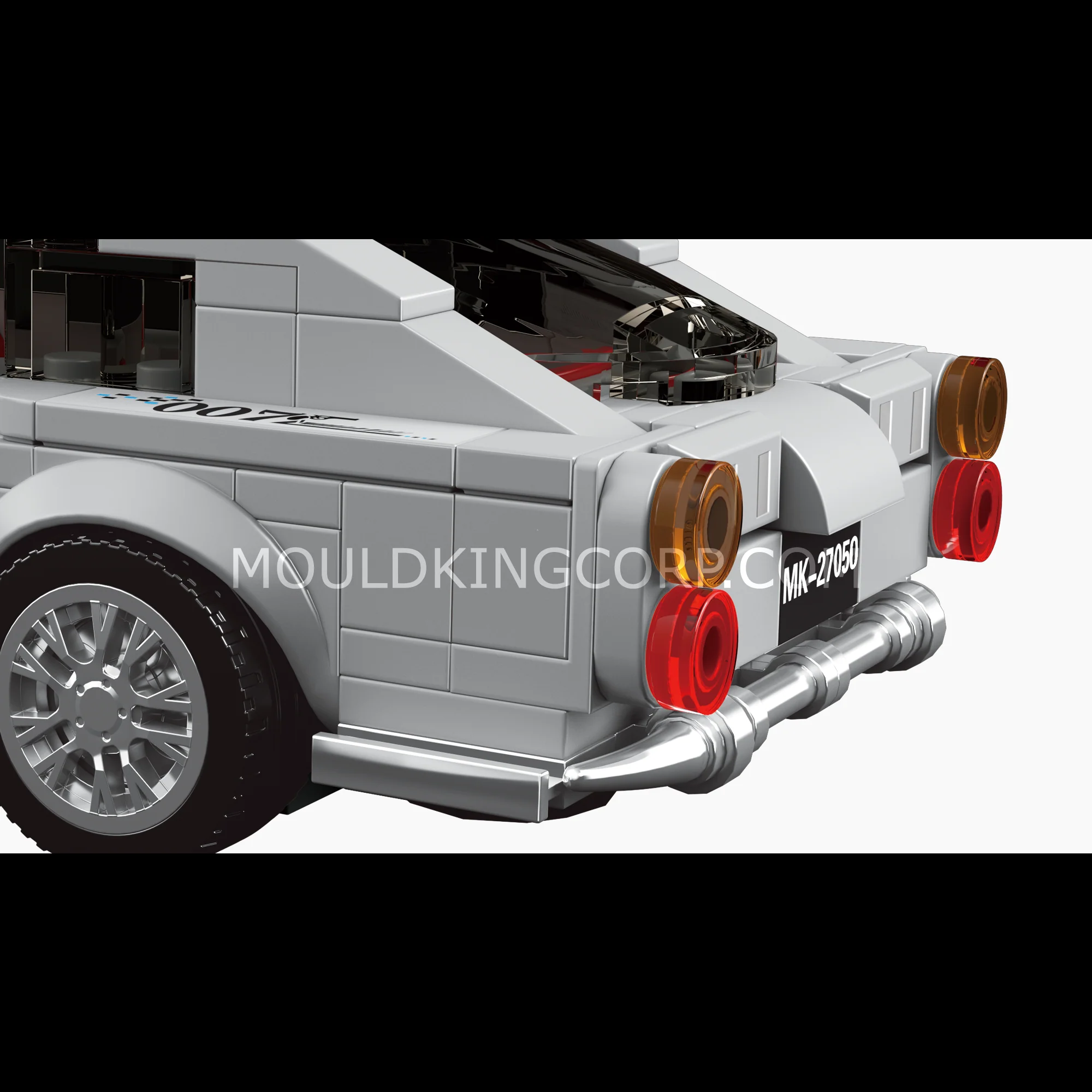 Mould King 27050 Silver Martin 007 Supercar Building Set | 348 Pcs - Image 5