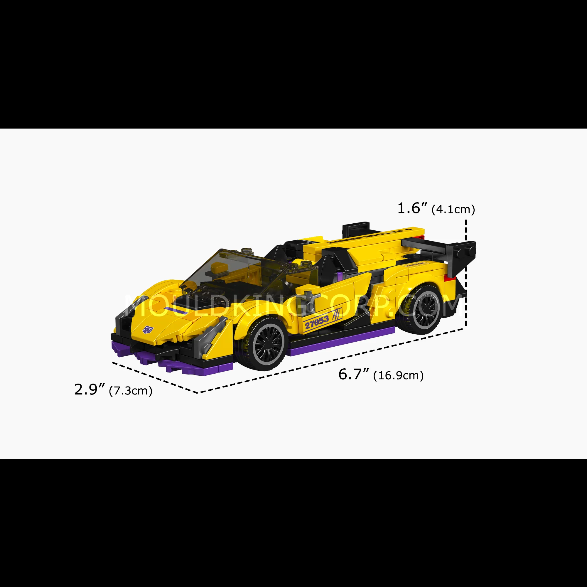 Mould King 27053 Lambo Veneno Hypercar Buildng Set | 365 Pcs - Image 6