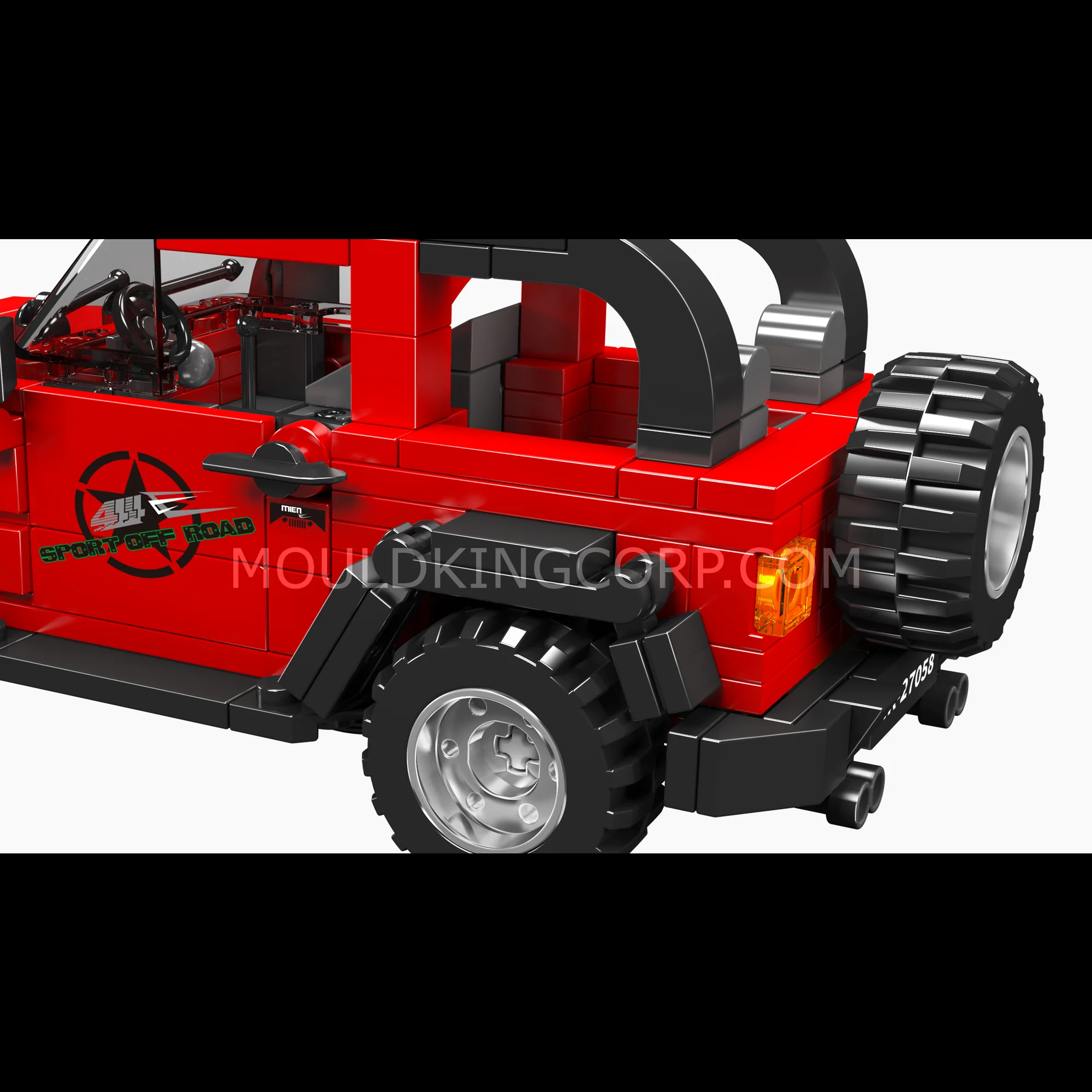 Mould King 27058 Wrangler Off-road Vehicle Building Set | 414 Pcs - Image 5
