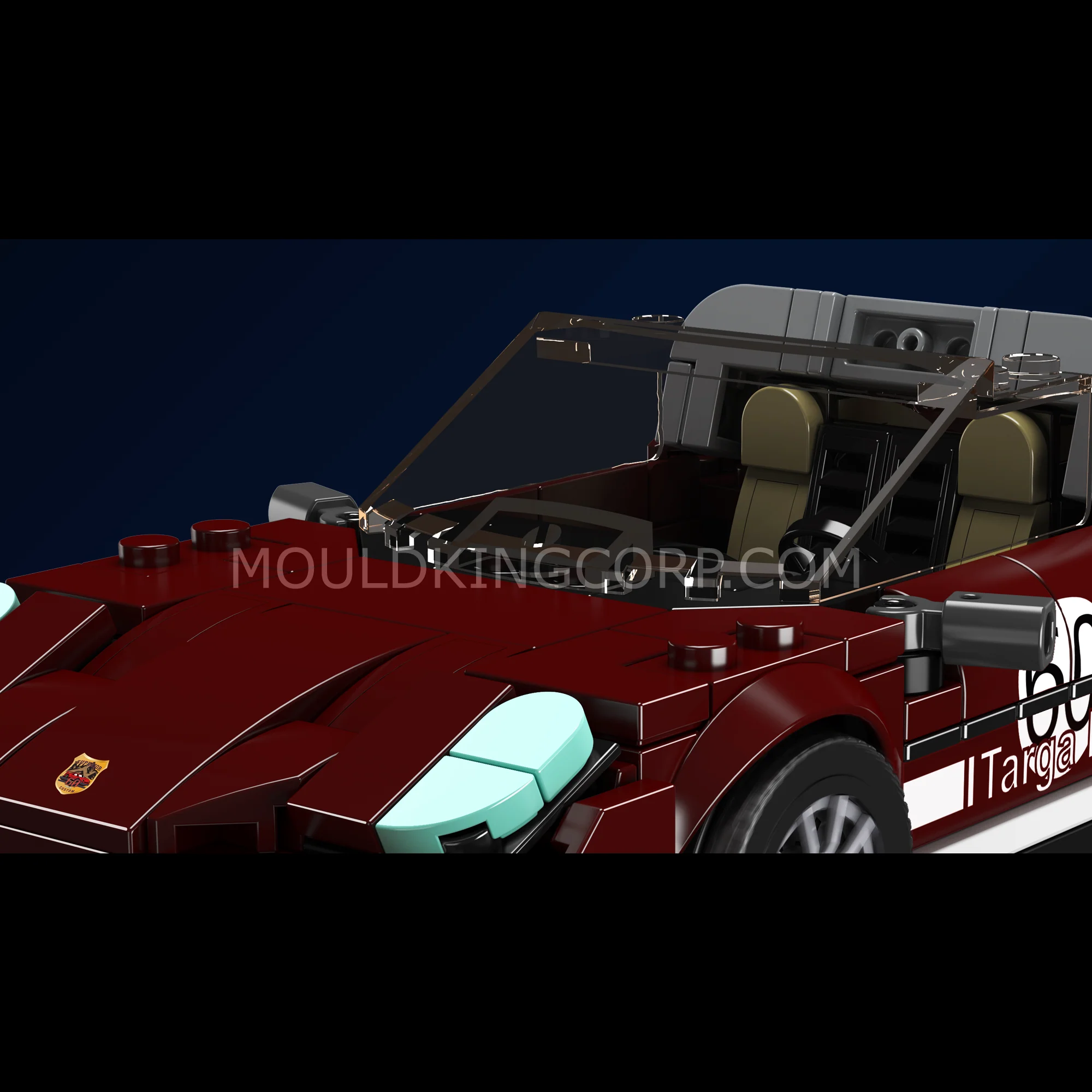 Mould King 27060 911 Targo Supercar Building Set | 262 Pcs - Image 3