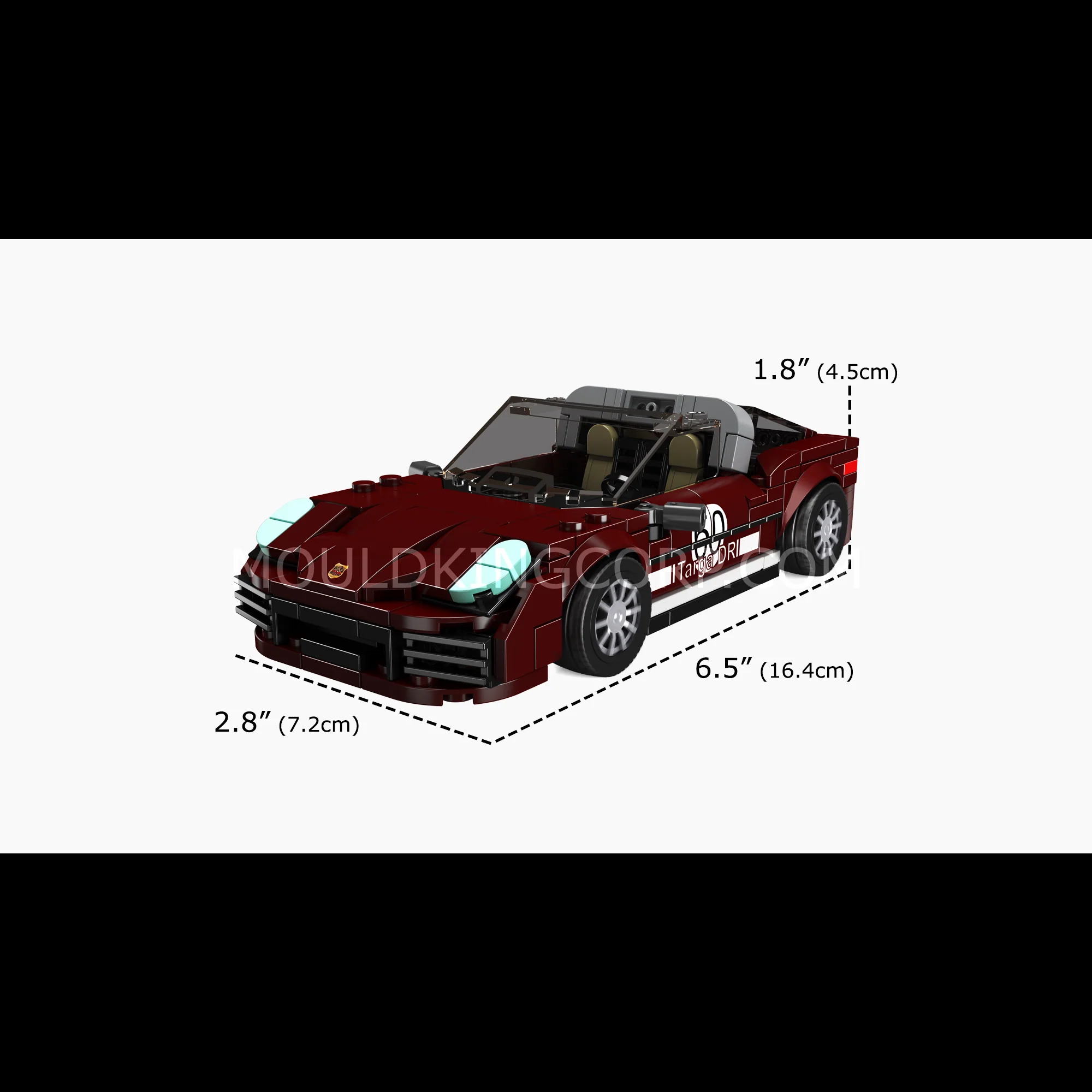 Mould King 27060 911 Targo Supercar Building Set | 262 Pcs - Image 6