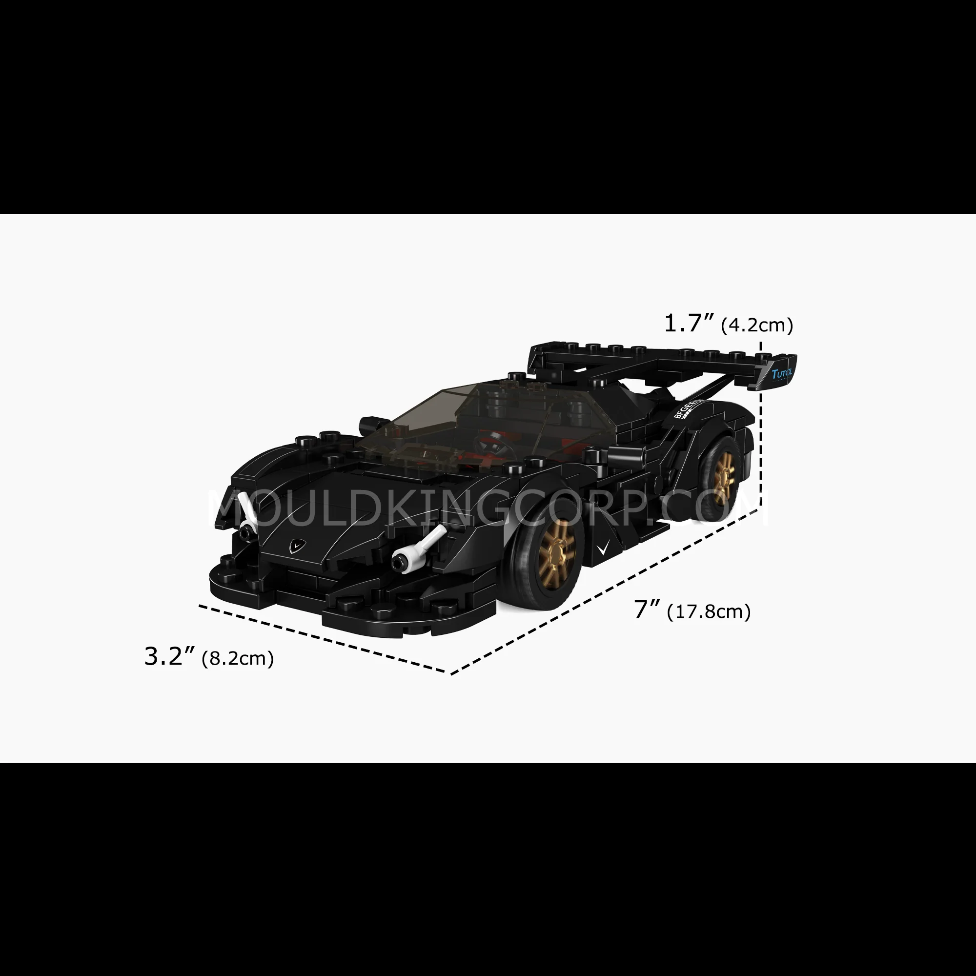 Mould King 27061 Apollo IE Supercar Model Building Set | 325 Pcs - Image 6