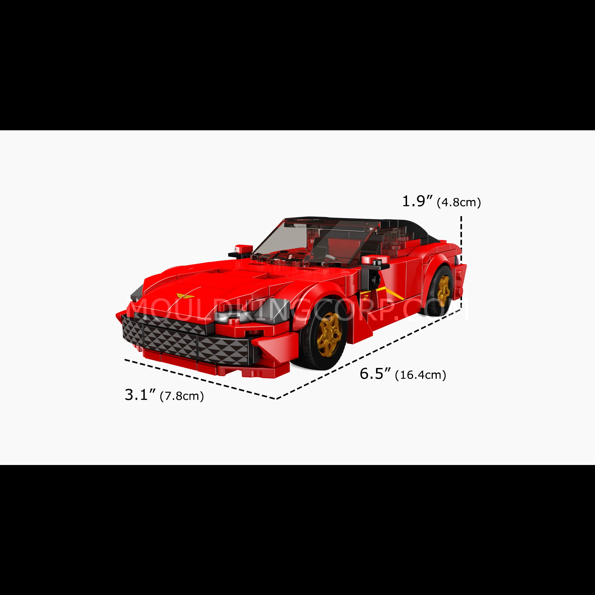 Mould King 27063 Aston DBS Coupe Car Building Set | 354 Pcs - Image 6