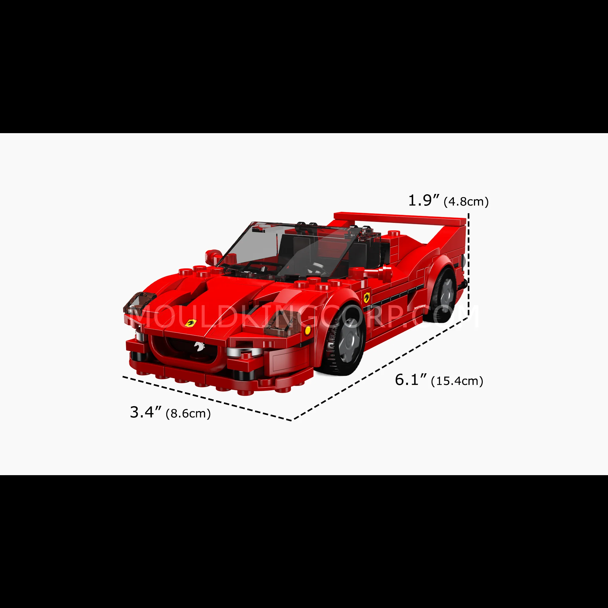 Mould King 27066 F50 Car Model Building Set | 352 Pcs - Image 6