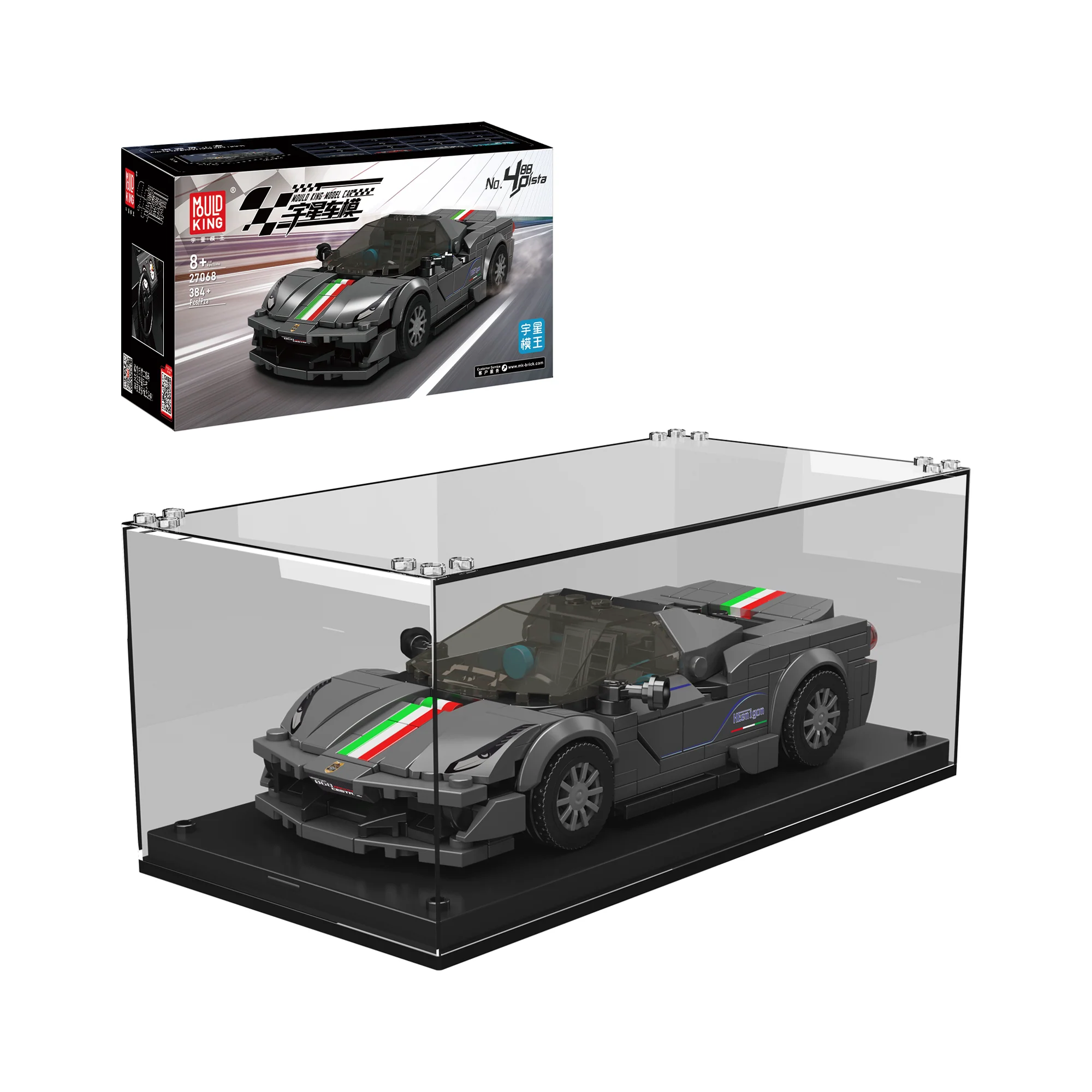 Mould King 27068 The 488 Pista Car Model Building Set | 384 Pcs