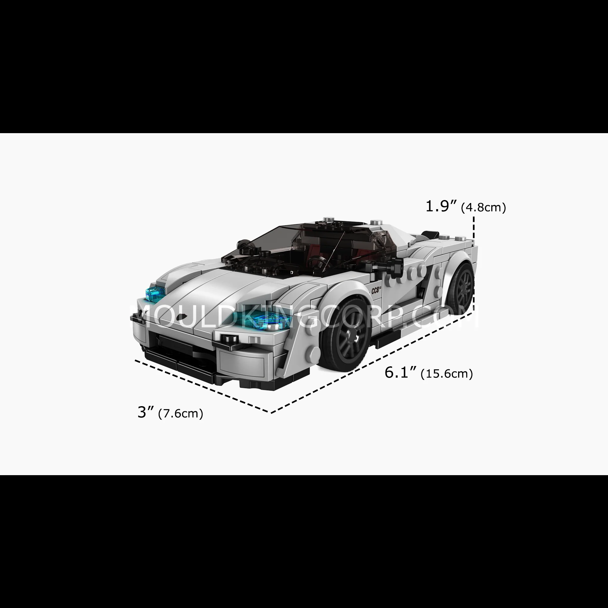 Mould King 27070 C850 Super Car Model Building Set | 388 Pcs - Image 6