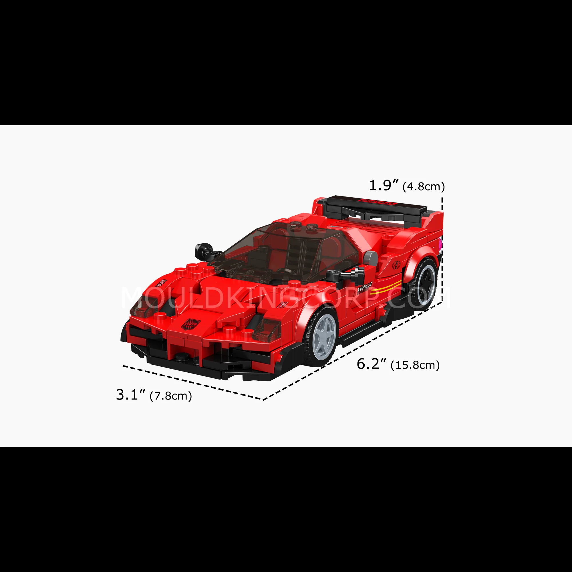 Mould King 27078 F4T LM Concept Car Model Building Set | 424 Pieces - Image 6