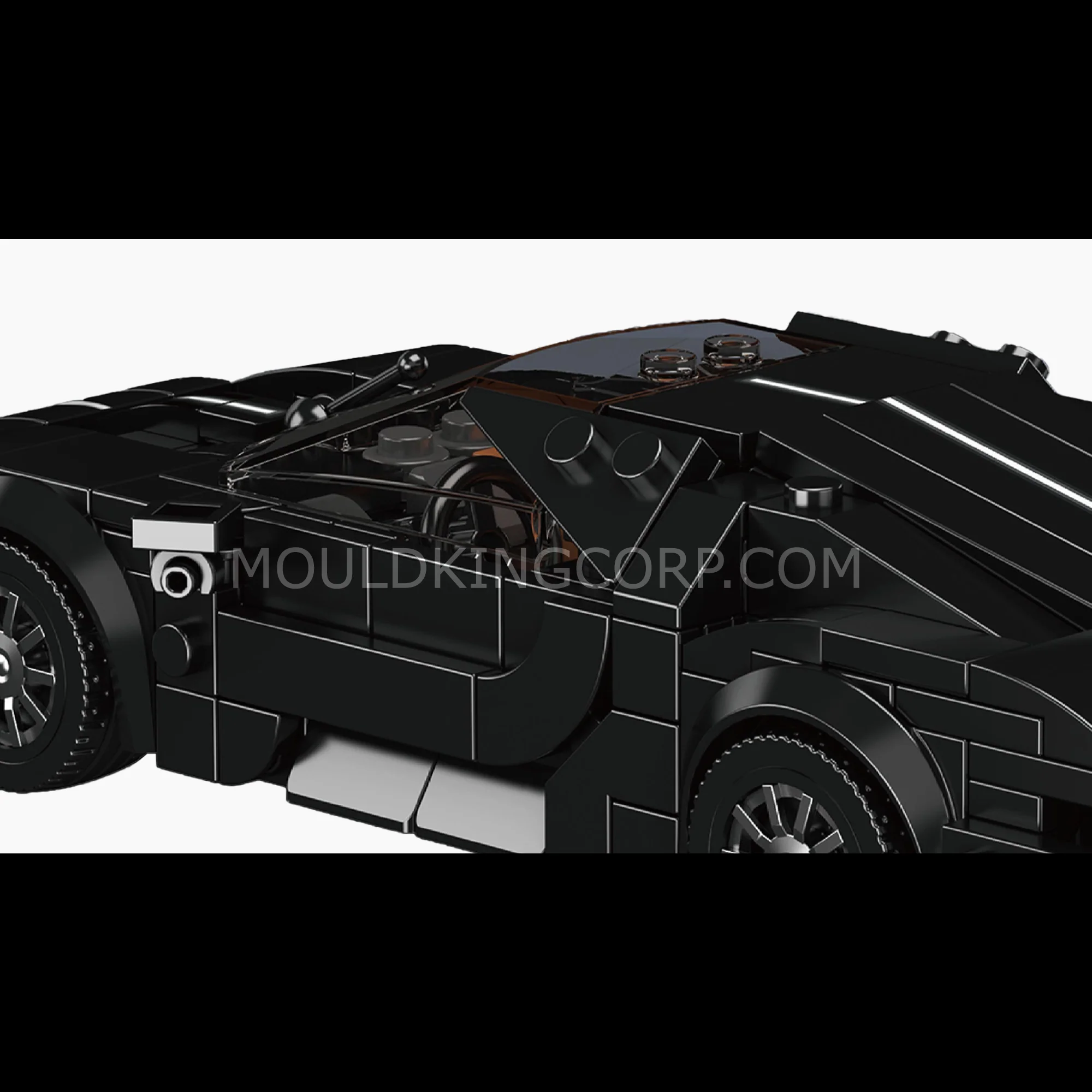 Mould King 27096 La Voiture Noire Supercar Building Set | 411 Pcs - Image 2