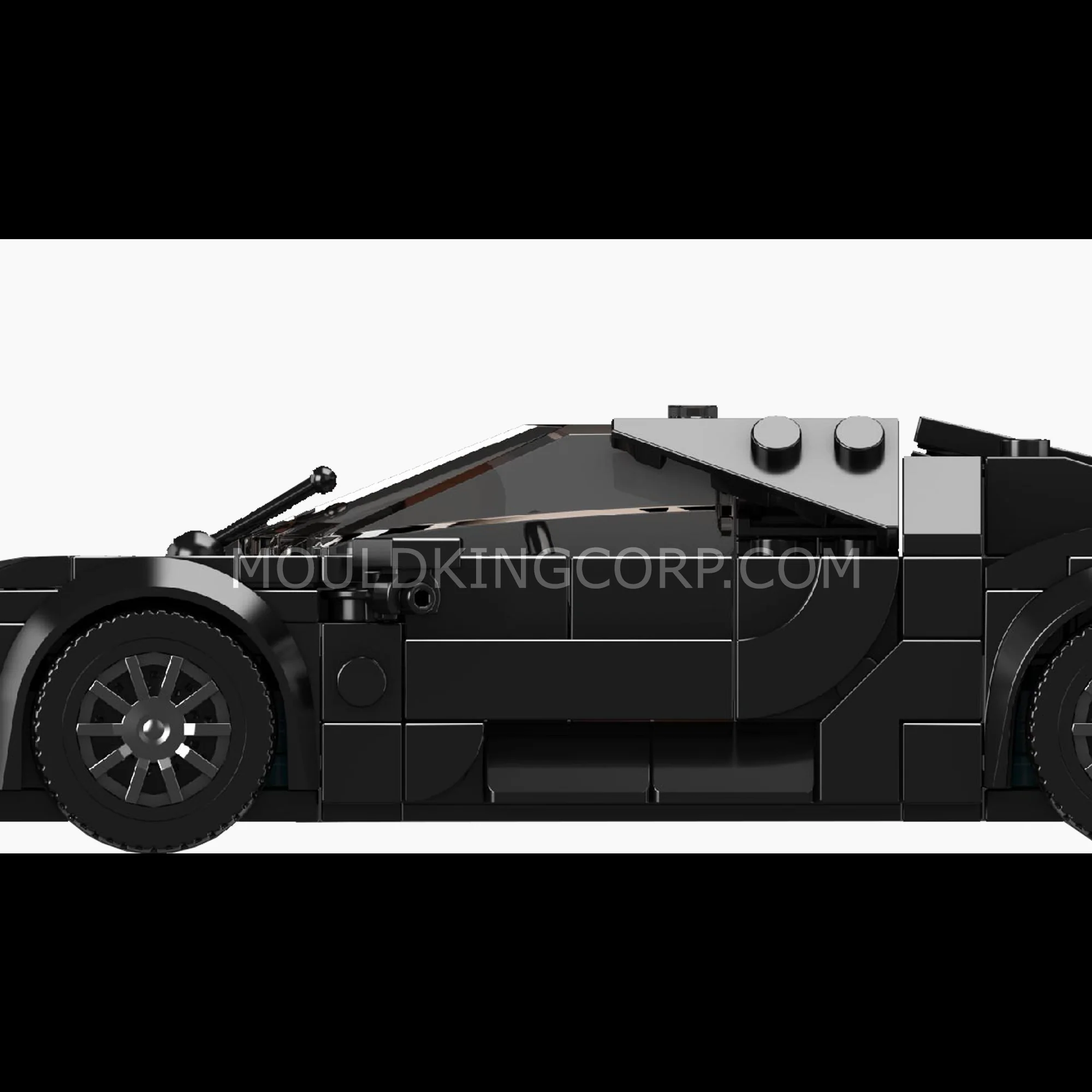 Mould King 27096 La Voiture Noire Supercar Building Set | 411 Pcs - Image 3