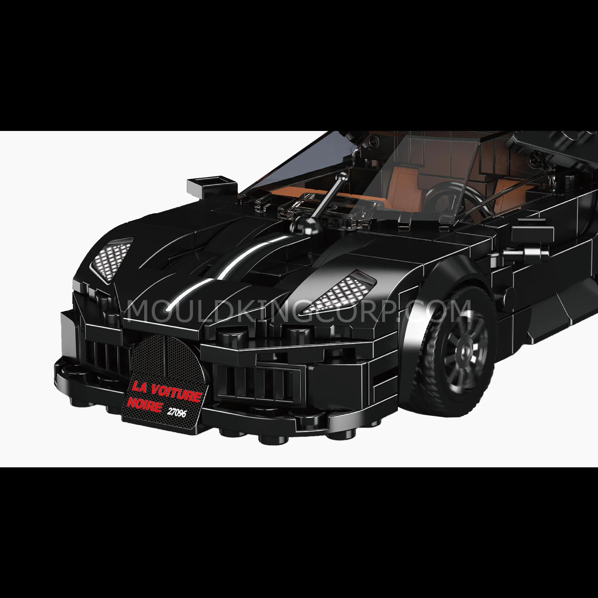Mould King 27096 La Voiture Noire Supercar Building Set | 411 Pcs - Image 4