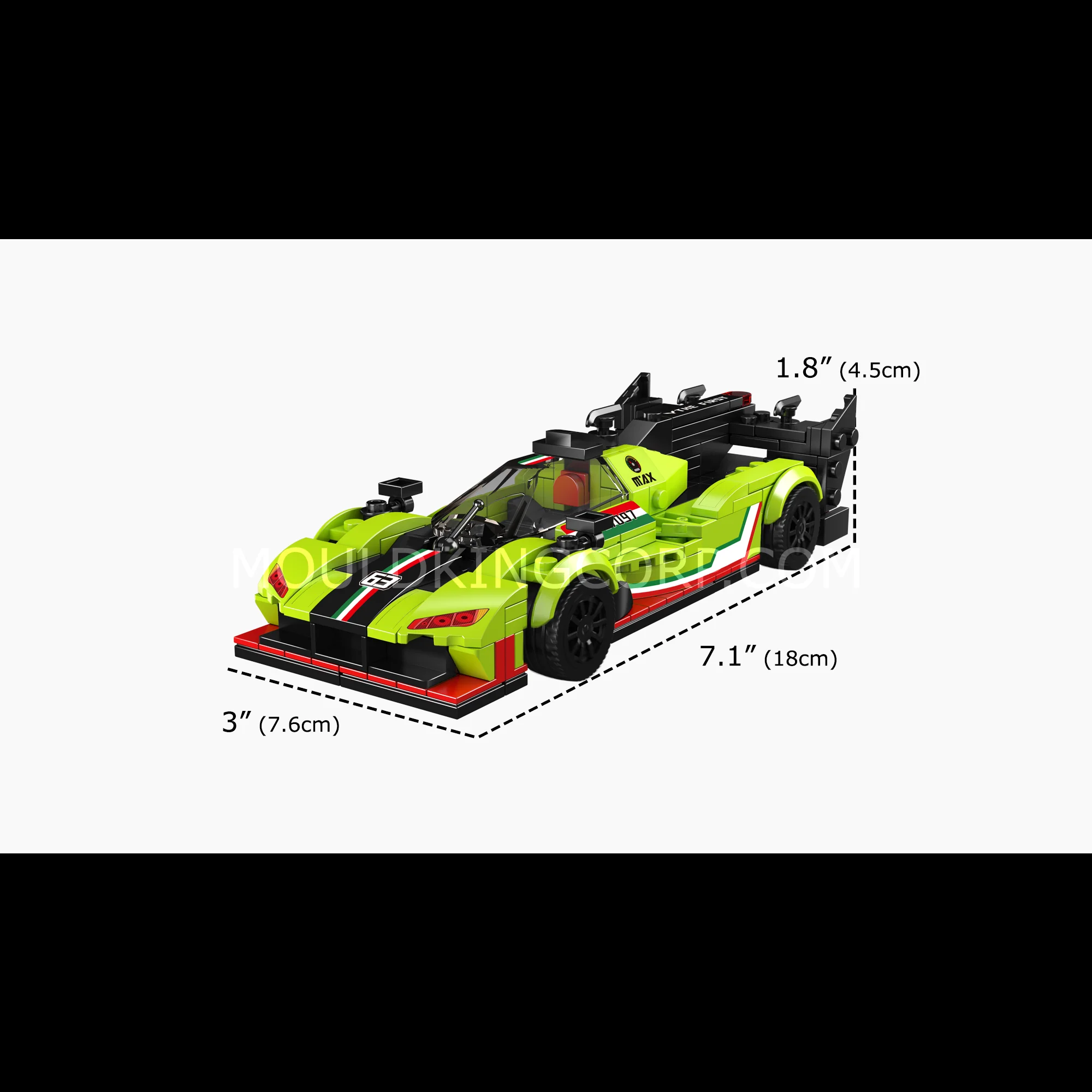 Mould King 27097 Lambo SC63 Supercar Building Kit | 466 Pcs - Image 6