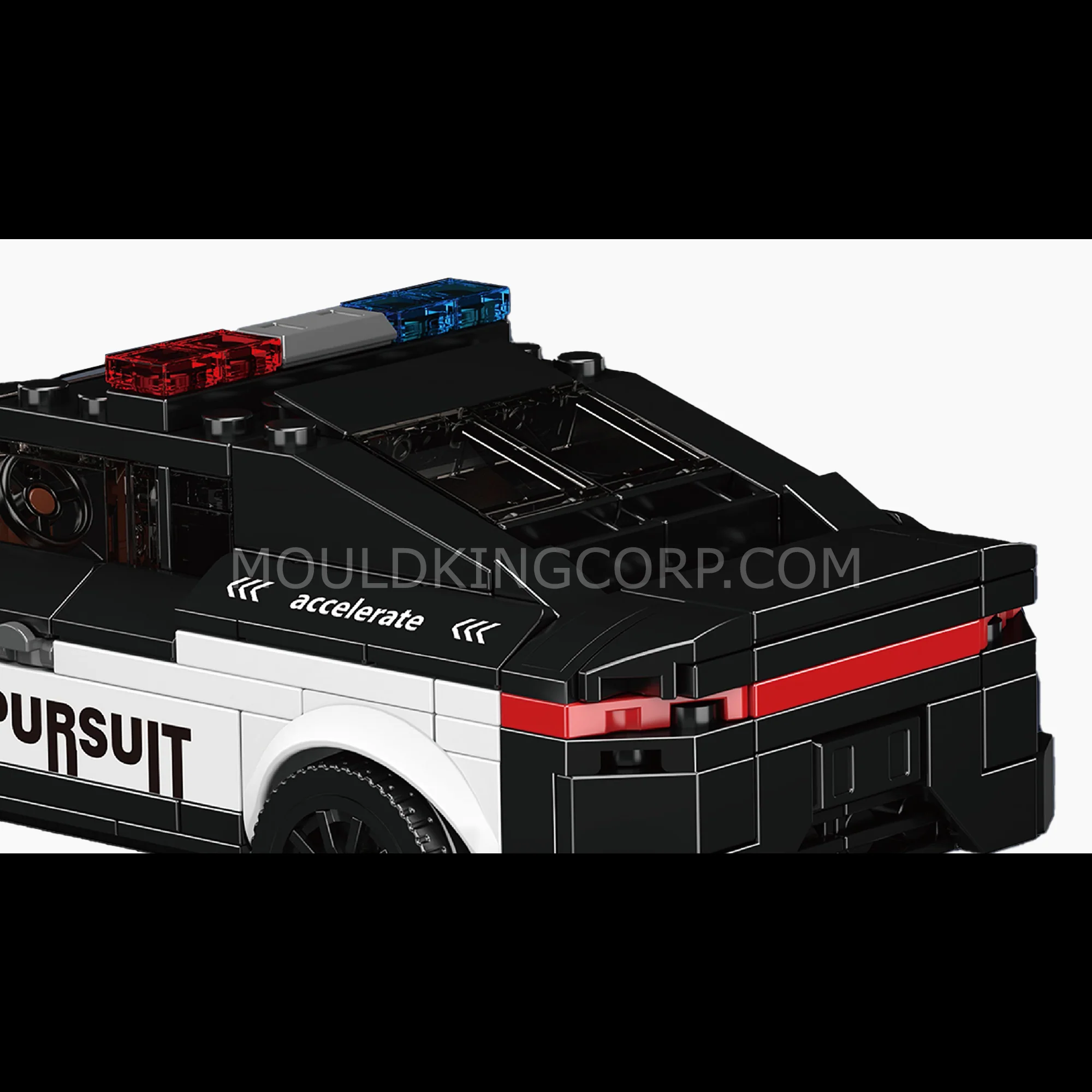 Mould King 27098 Challenger Police Car Building Set | 443 Pcs - Image 5