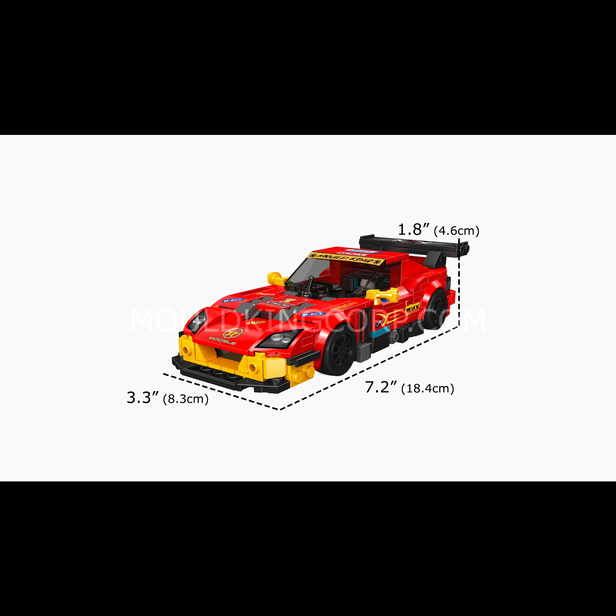 Mould King 27107 575 GTC Race Car Building Set | 470 Pcs - Image 6