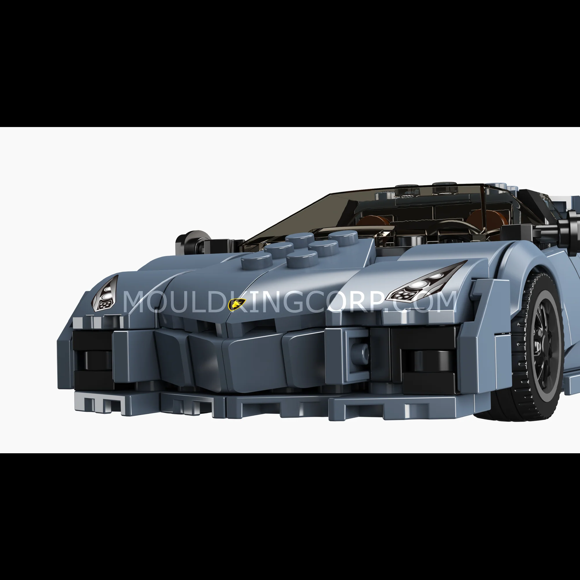 Mould King 27108 Reventón Blue Hypercar Model Building Set | 442 Pcs - Image 3