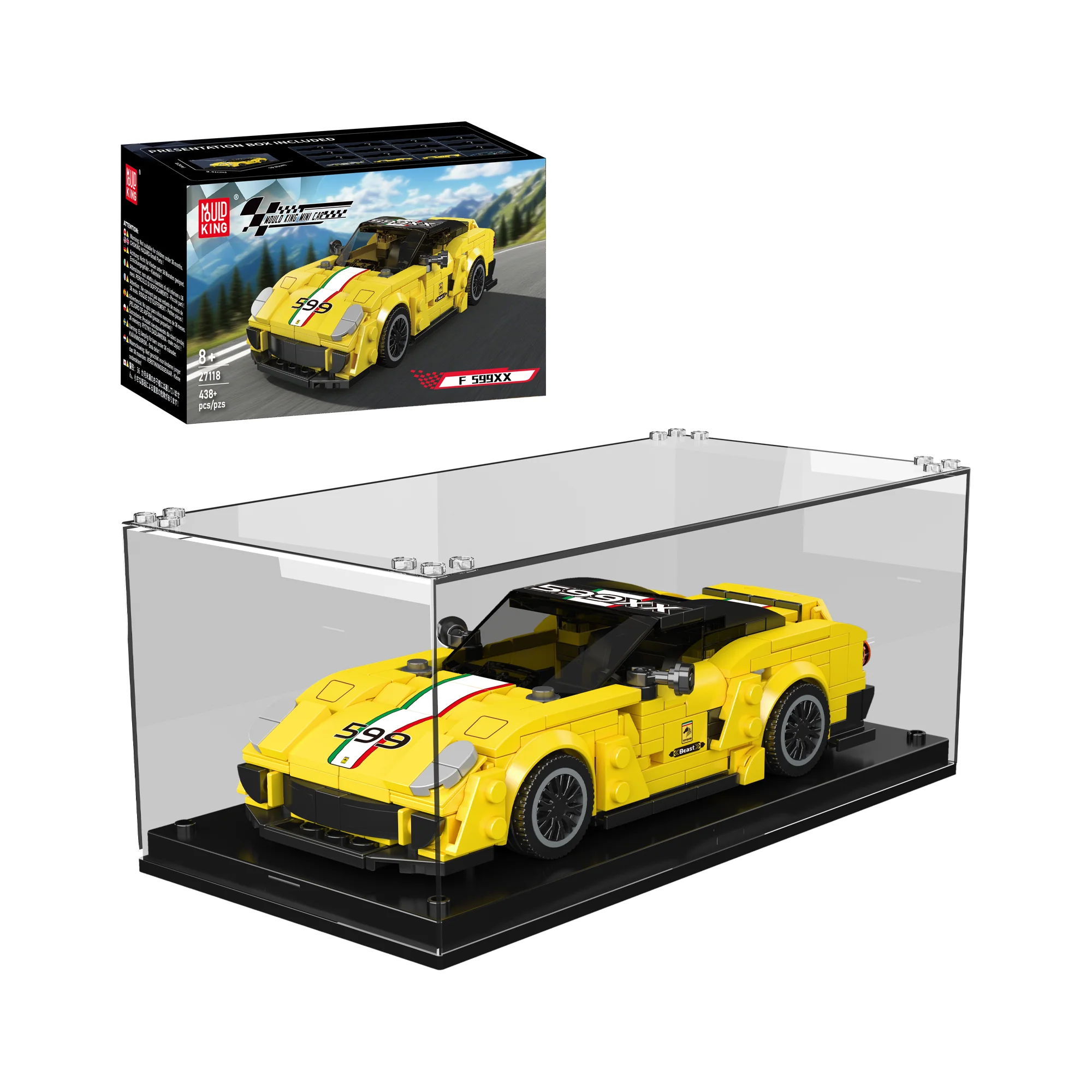 Mould King 27118 iconic 599XX Italian Racing Car Building Set | 438 Pcs