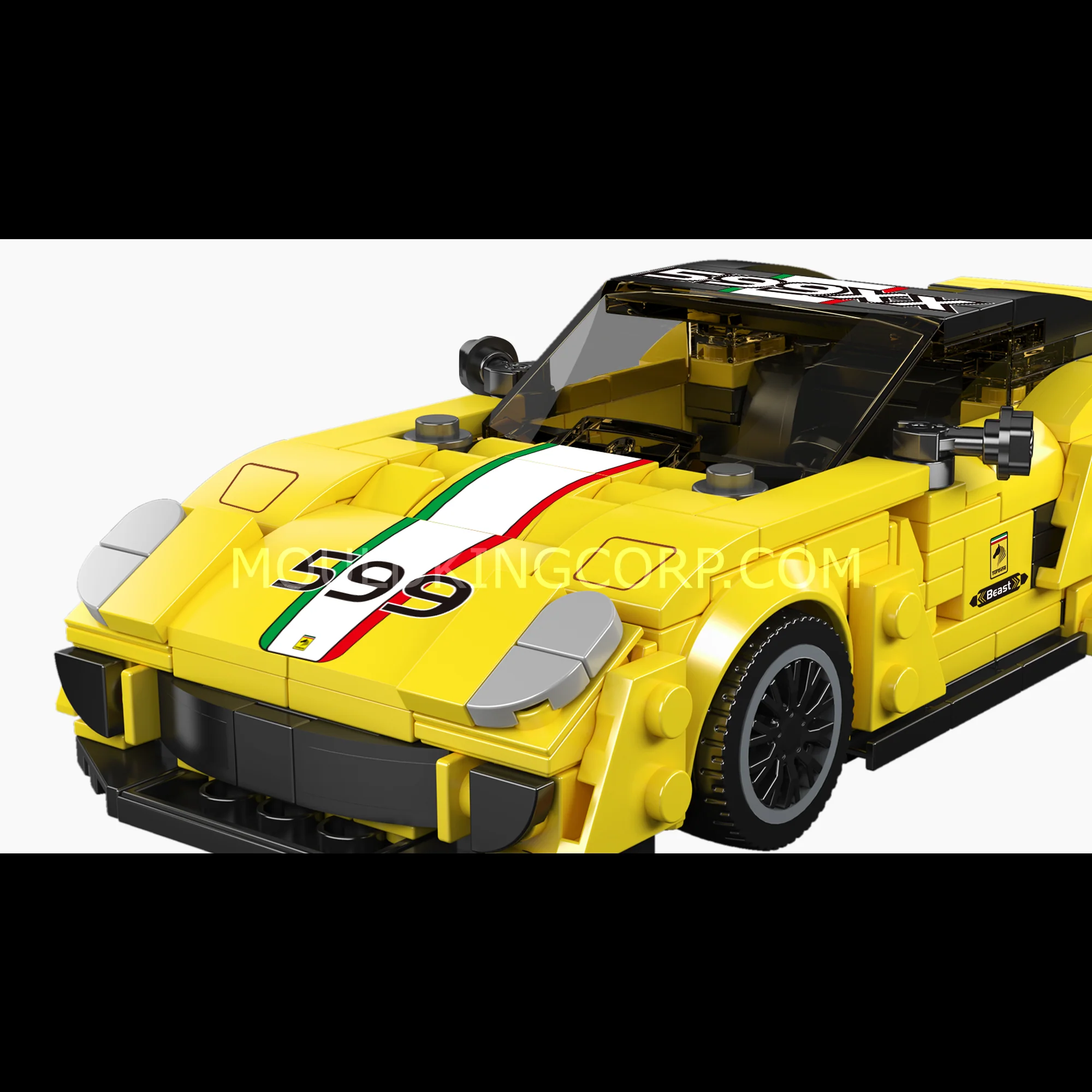 Mould King 27118 iconic 599XX Italian Racing Car Building Set | 438 Pcs - Image 3