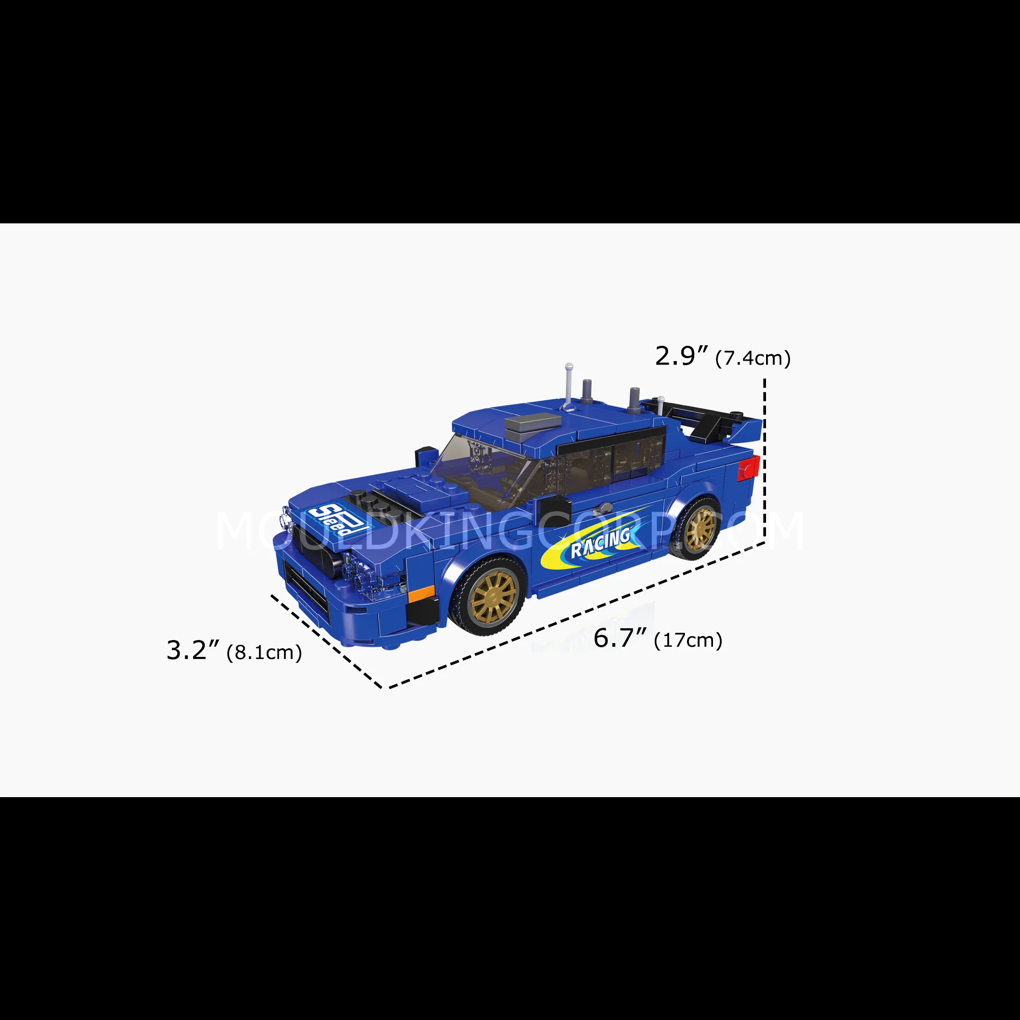 Mould King 27134 Impresa WRC 2004 Model Car Building Set | 445 Pcs - Image 6