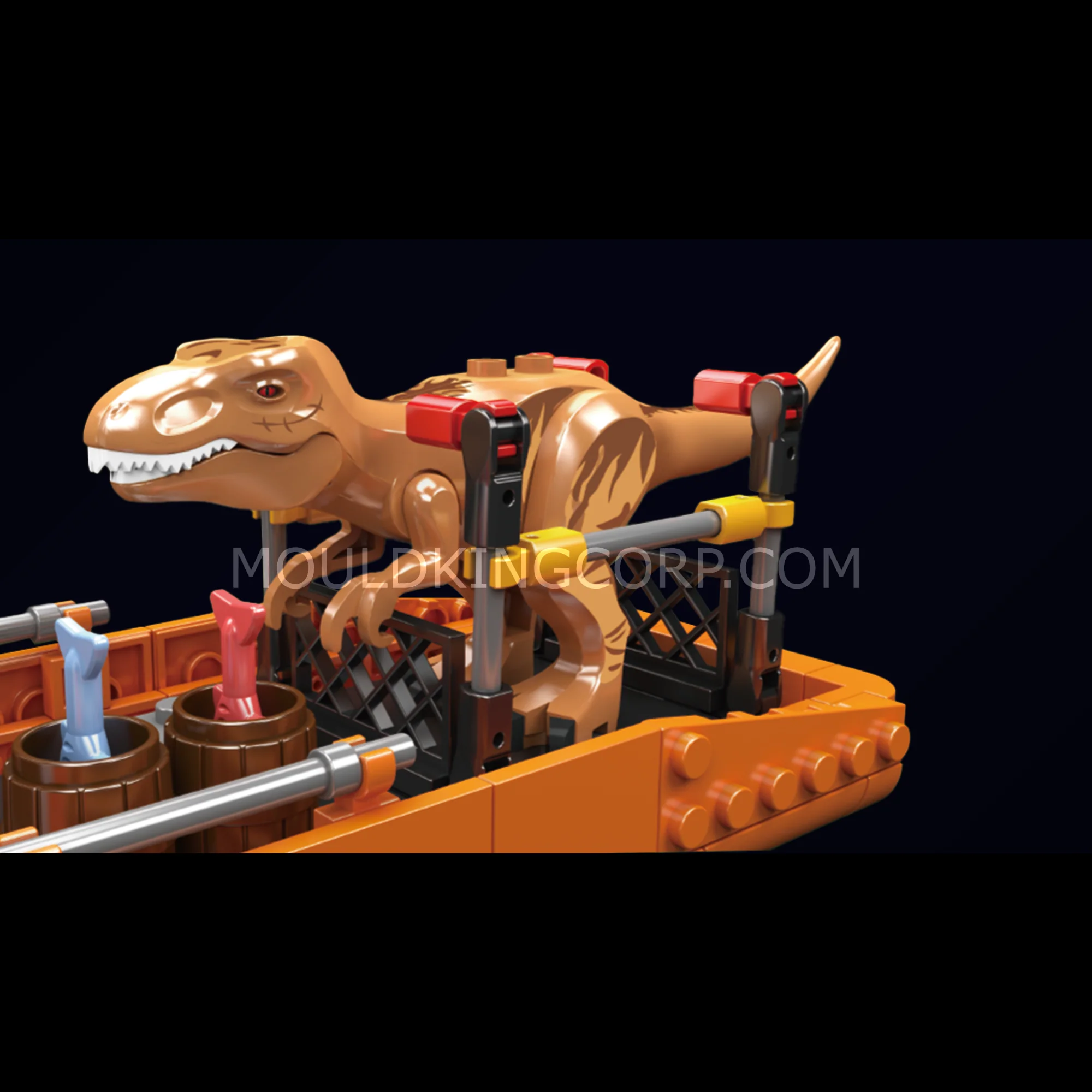 Mould King 29002 T-Rex Dinosaur Transport Vessel Dino Egg Building Set | 427 Pcs - Image 3
