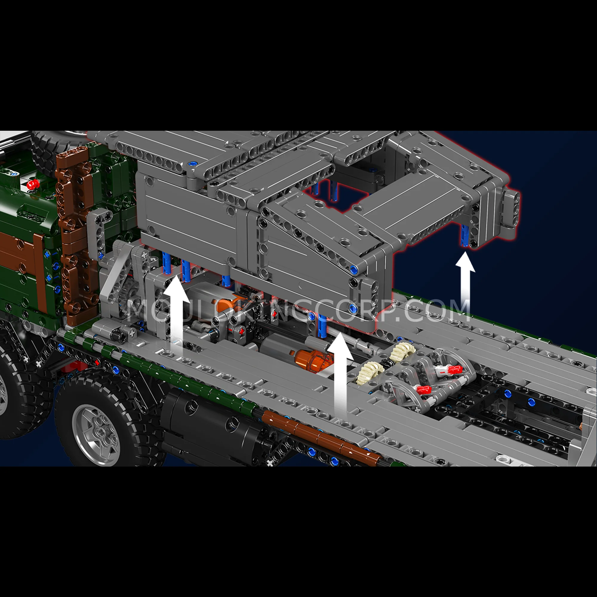 Mould King 20044/20045 8x4 RC Missile Truck Military Building Set | 3,594 Pcs - Image 11