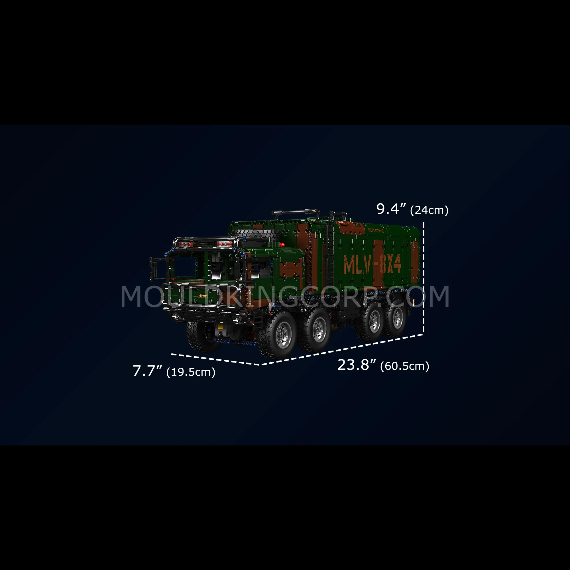 Mould King 20044/20045 8x4 RC Missile Truck Military Building Set | 3,594 Pcs - Image 12