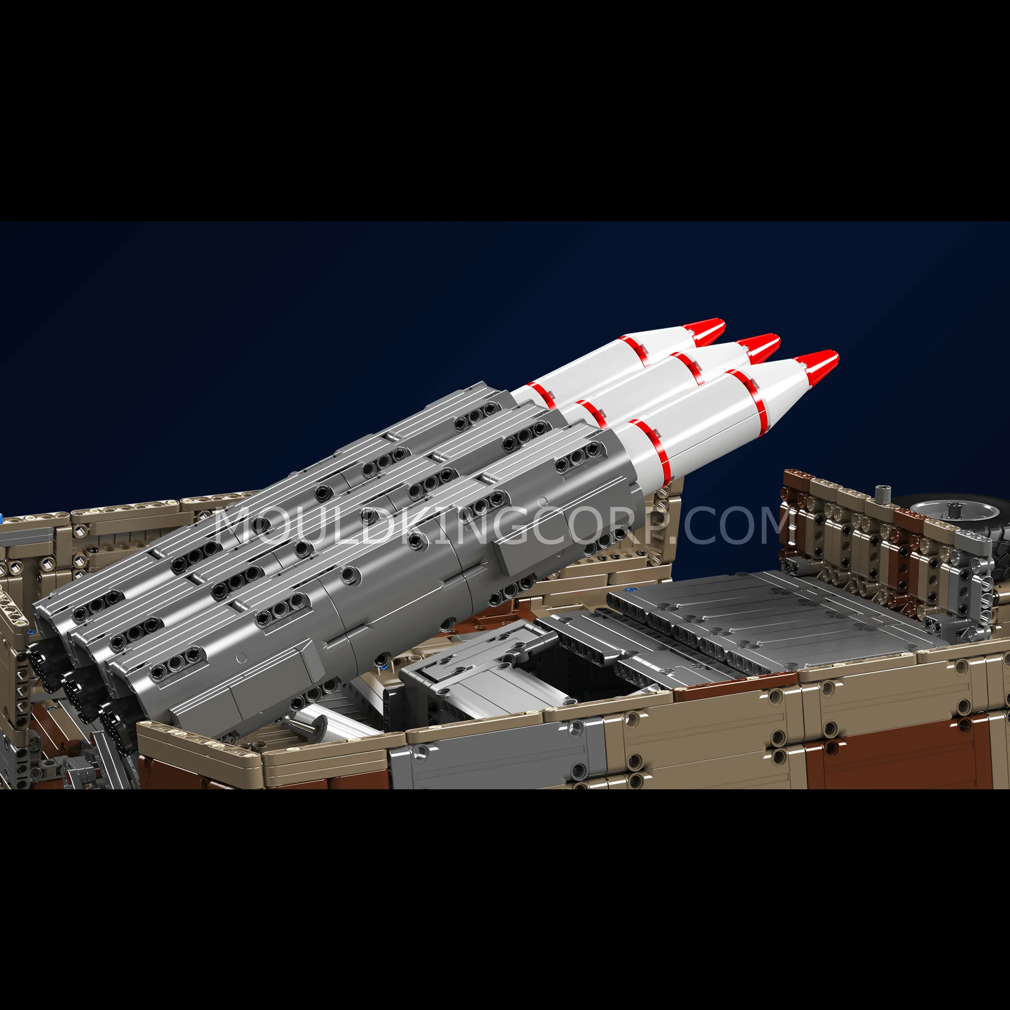 Mould King 20044/20045 8x4 RC Missile Truck Military Building Set | 3,594 Pcs - Image 5