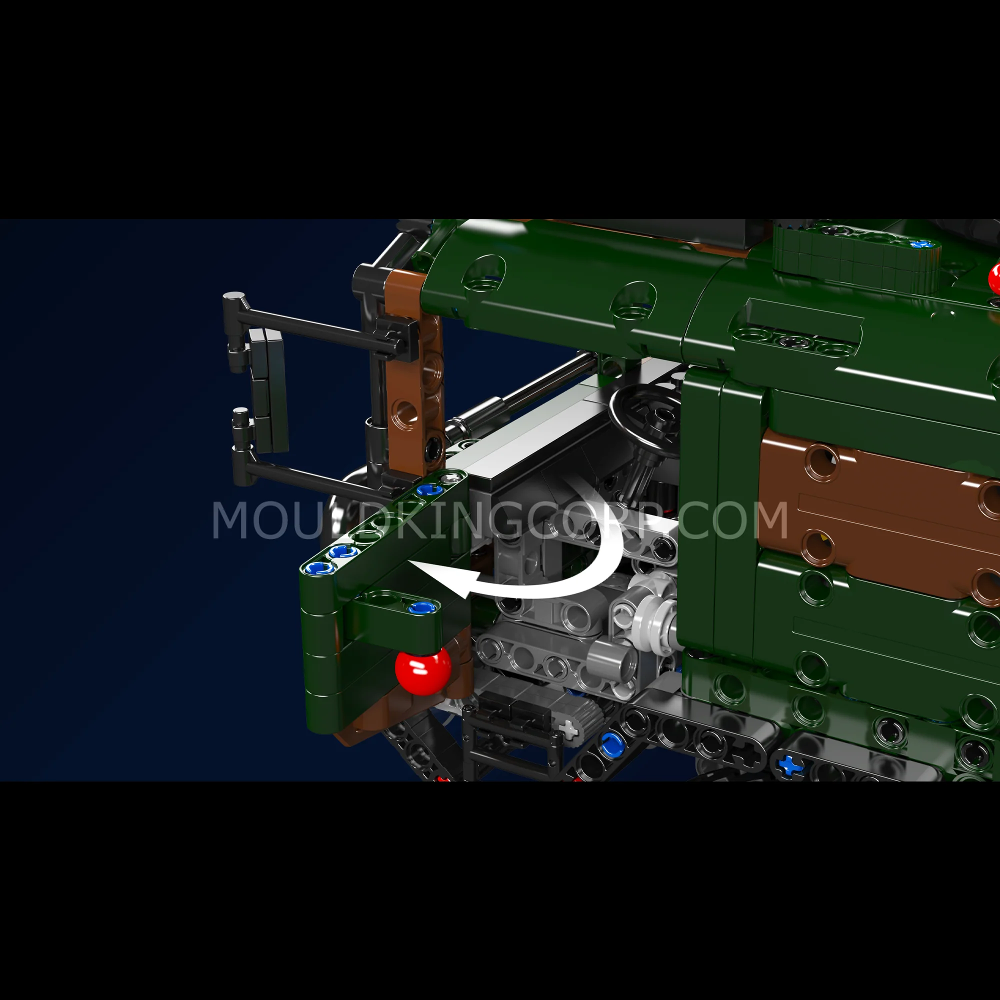 Mould King 20044/20045 8x4 RC Missile Truck Military Building Set | 3,594 Pcs - Image 8