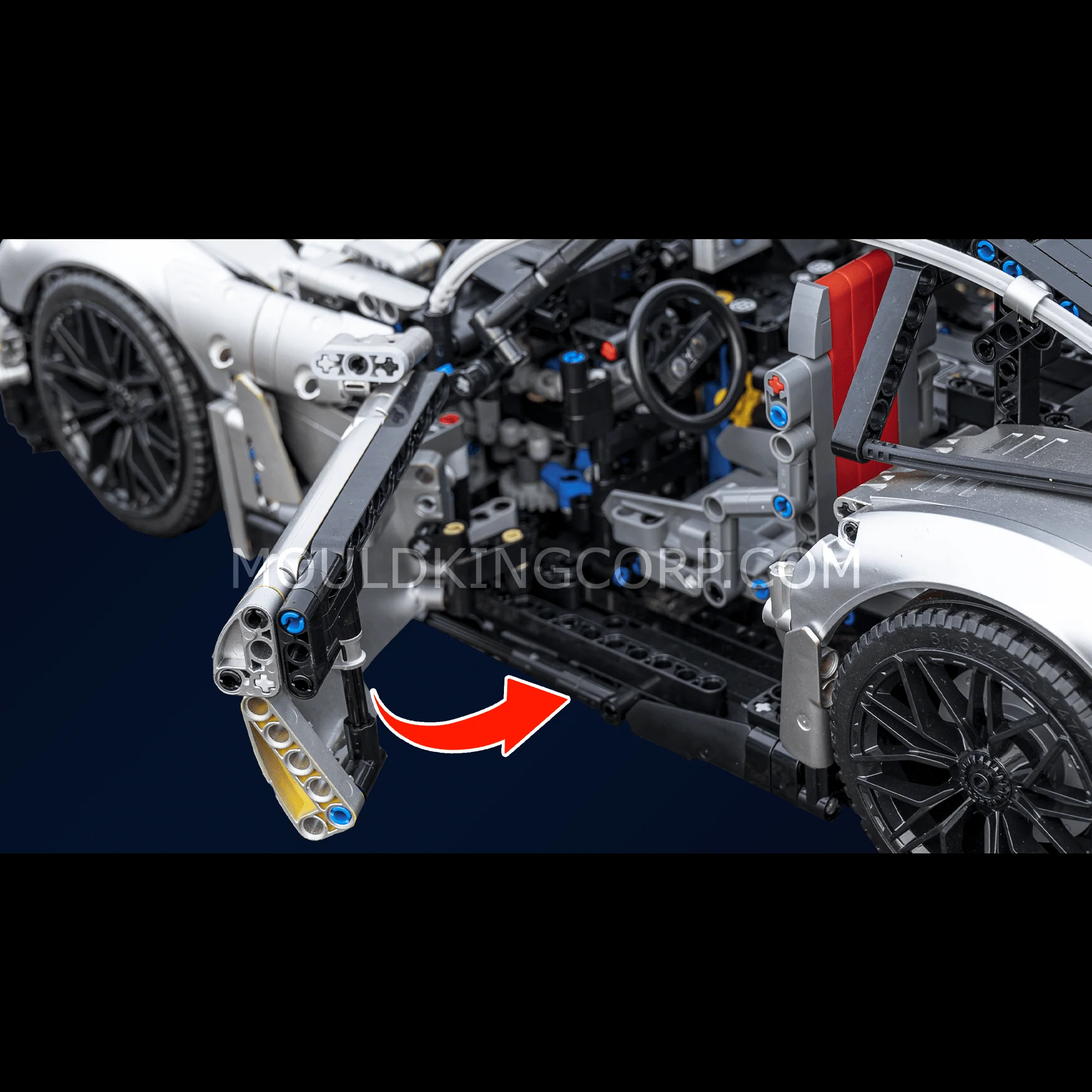Mould King 13126 AMG GT Remote Controlled Sports Car | 2,872 PCS - Image 4