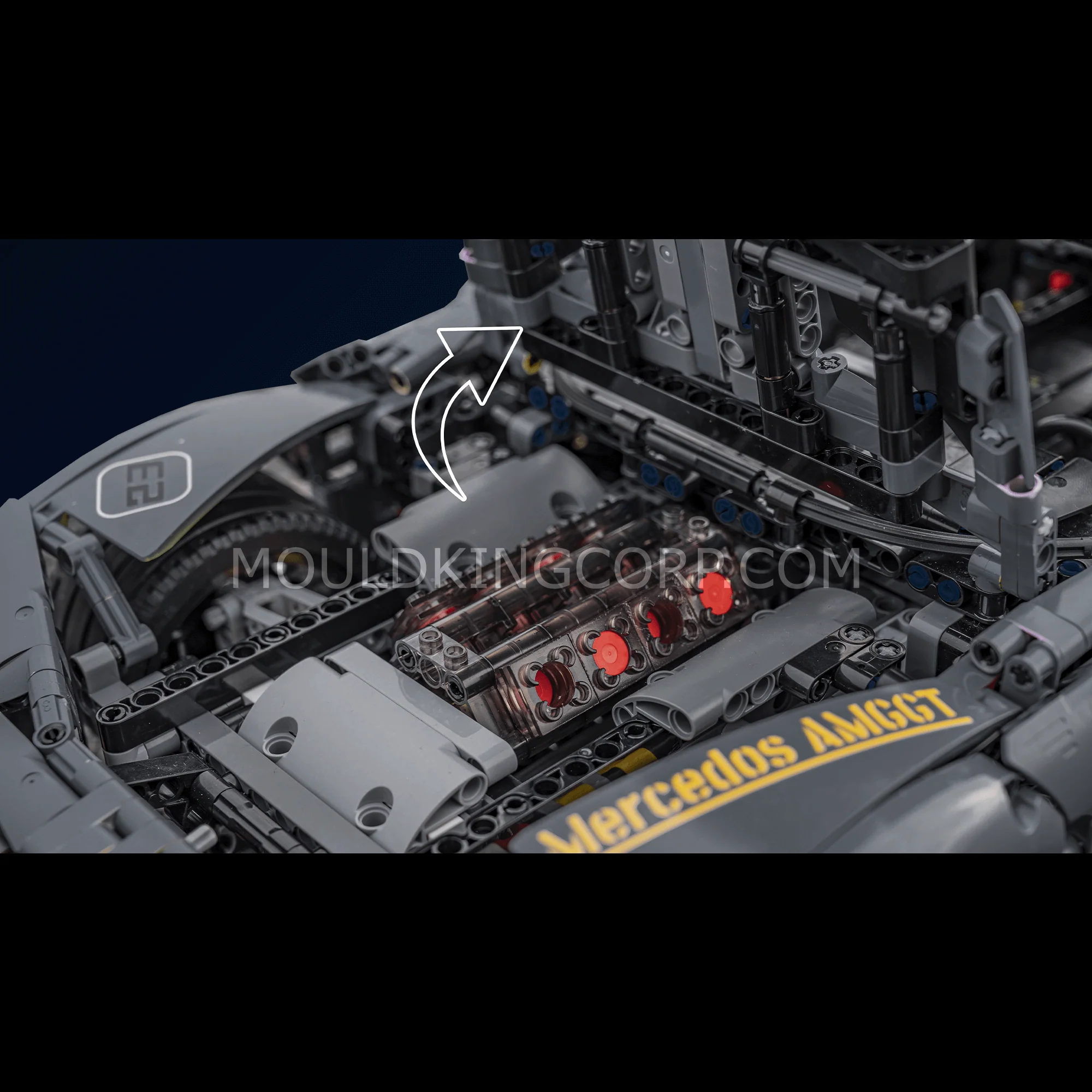 Mould King 13123 AMG GT Shadow Sports Car Remote Controlled Building Set | 2,872 PCS - Image 2