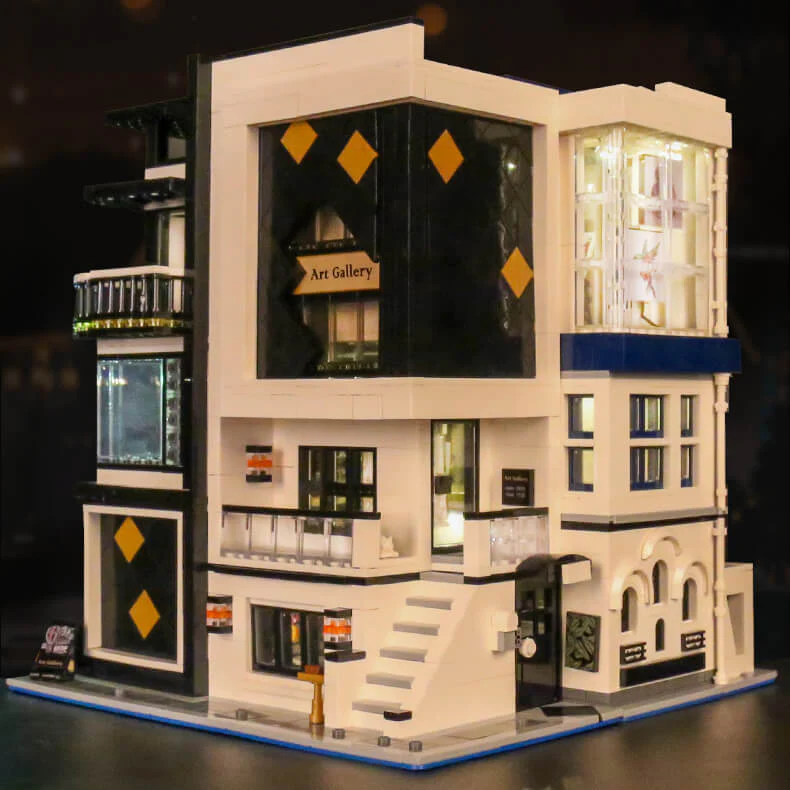 Mould King 16043 Art Gallery Showcase 3-Layer MOC Building Set | 3,536 PCS - Image 7
