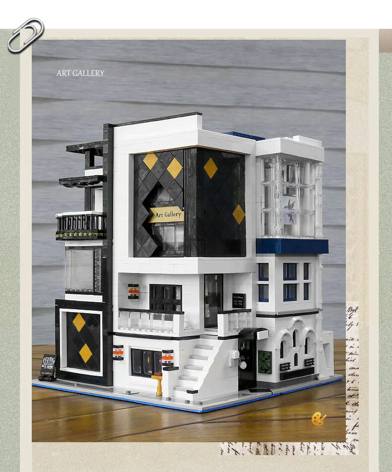 Mould King 16043 Art Gallery Showcase 3-Layer MOC Building Set | 3,536 PCS - Image 9