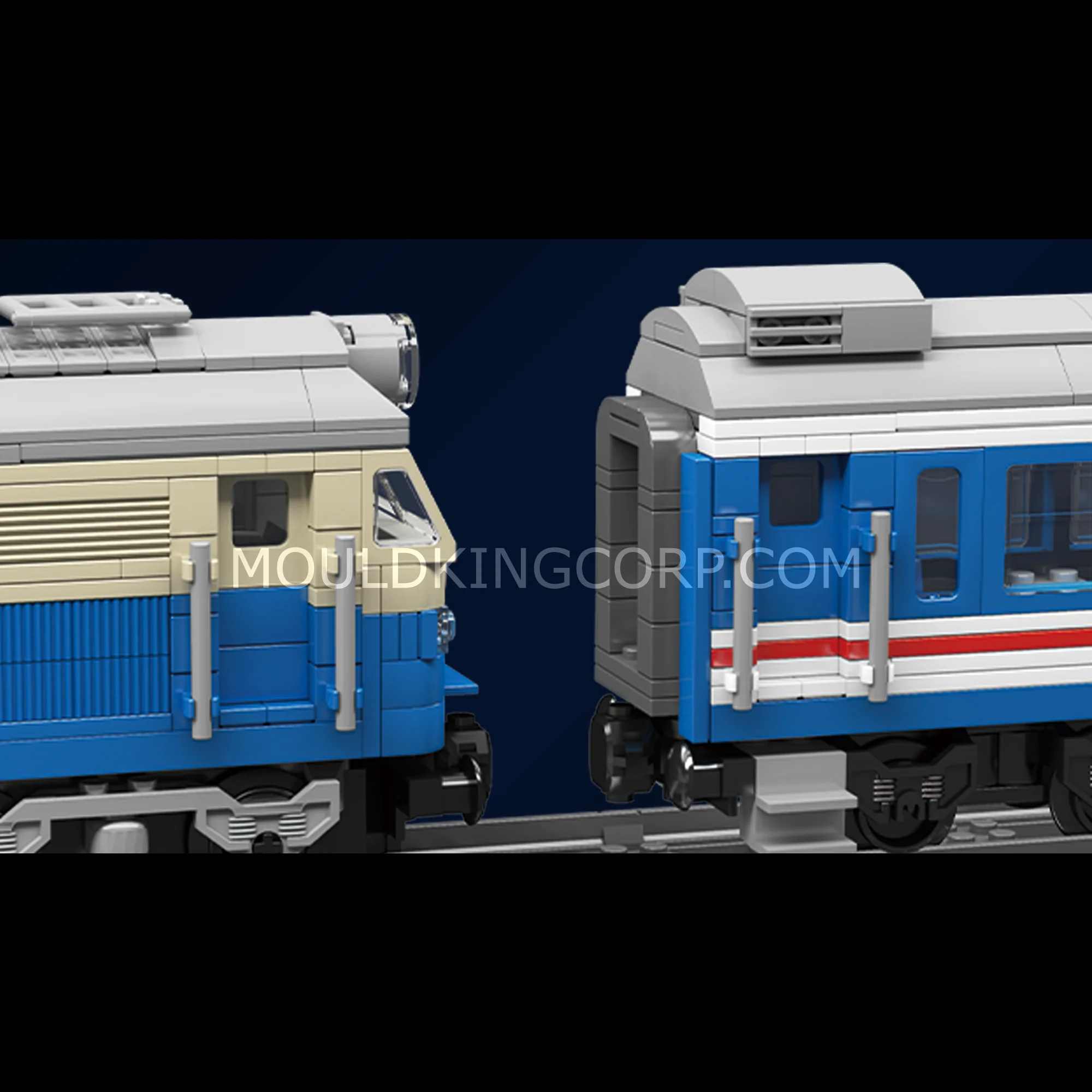 Mould King 12022 DF4B Remote Control Diesel Locomotive Building Set | 1,212 PCS - Image 3