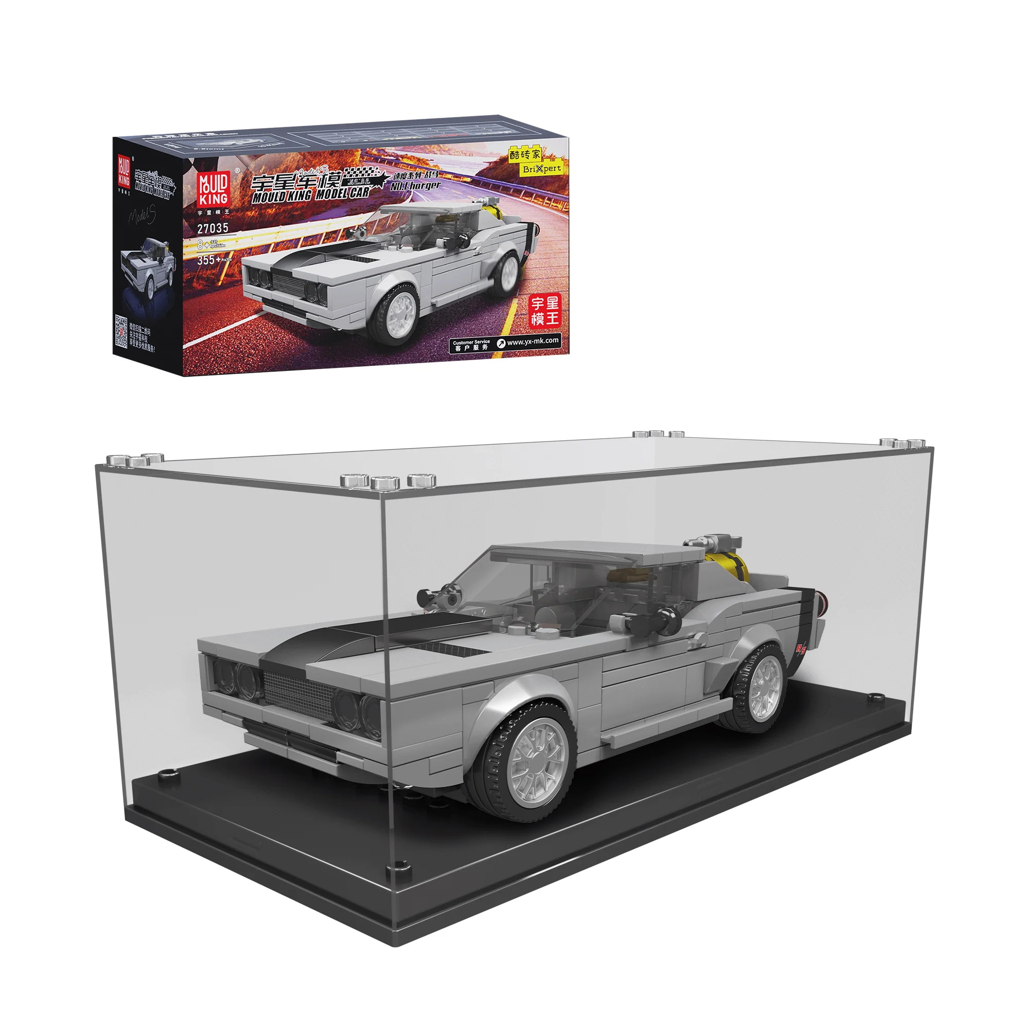 MOULD KING 27035 Charger Muscle Car Model Building Set | 355 PCS