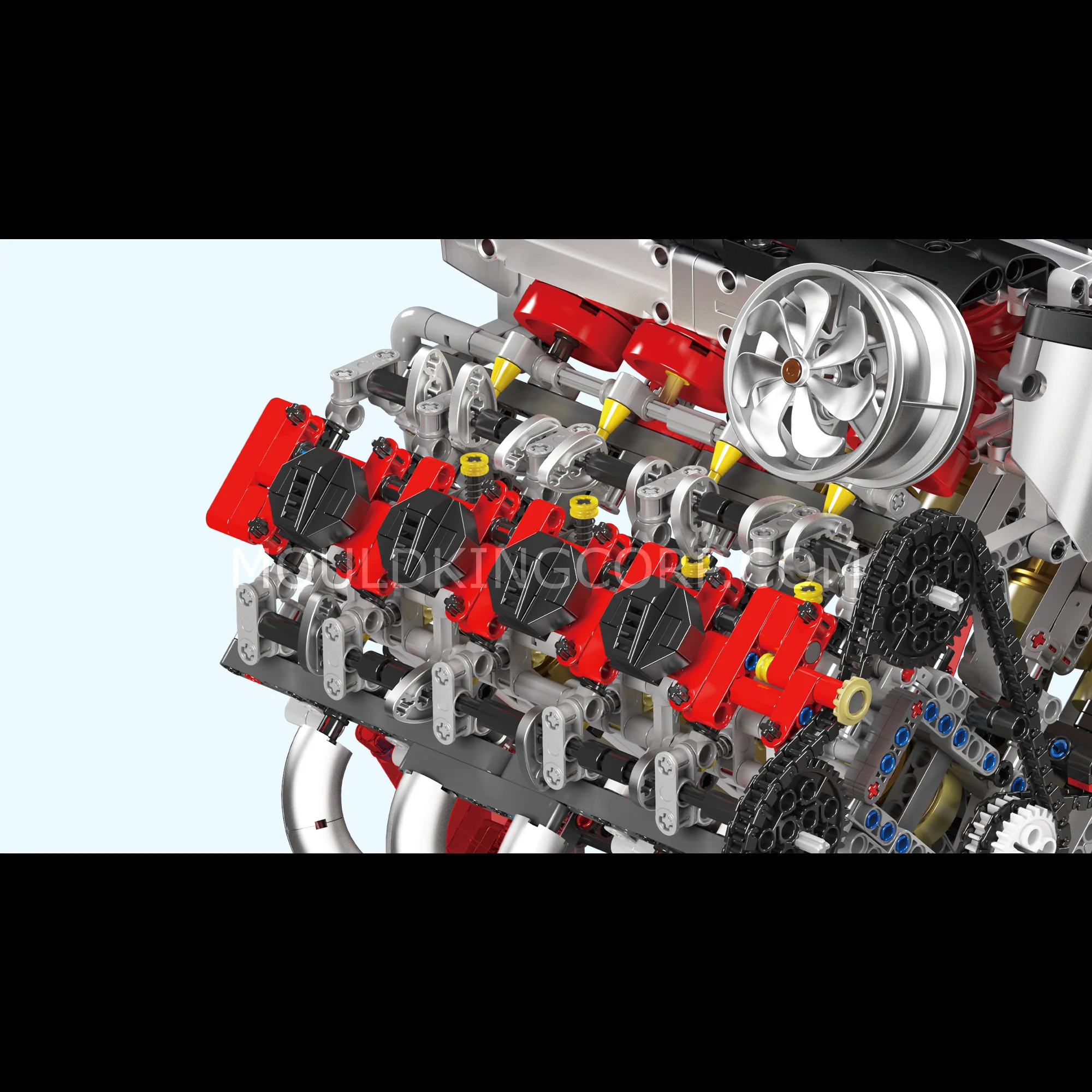 Mould King 10130 F488 Motorised V8 Engine Building Set | 2,718 Pcs - Image 3