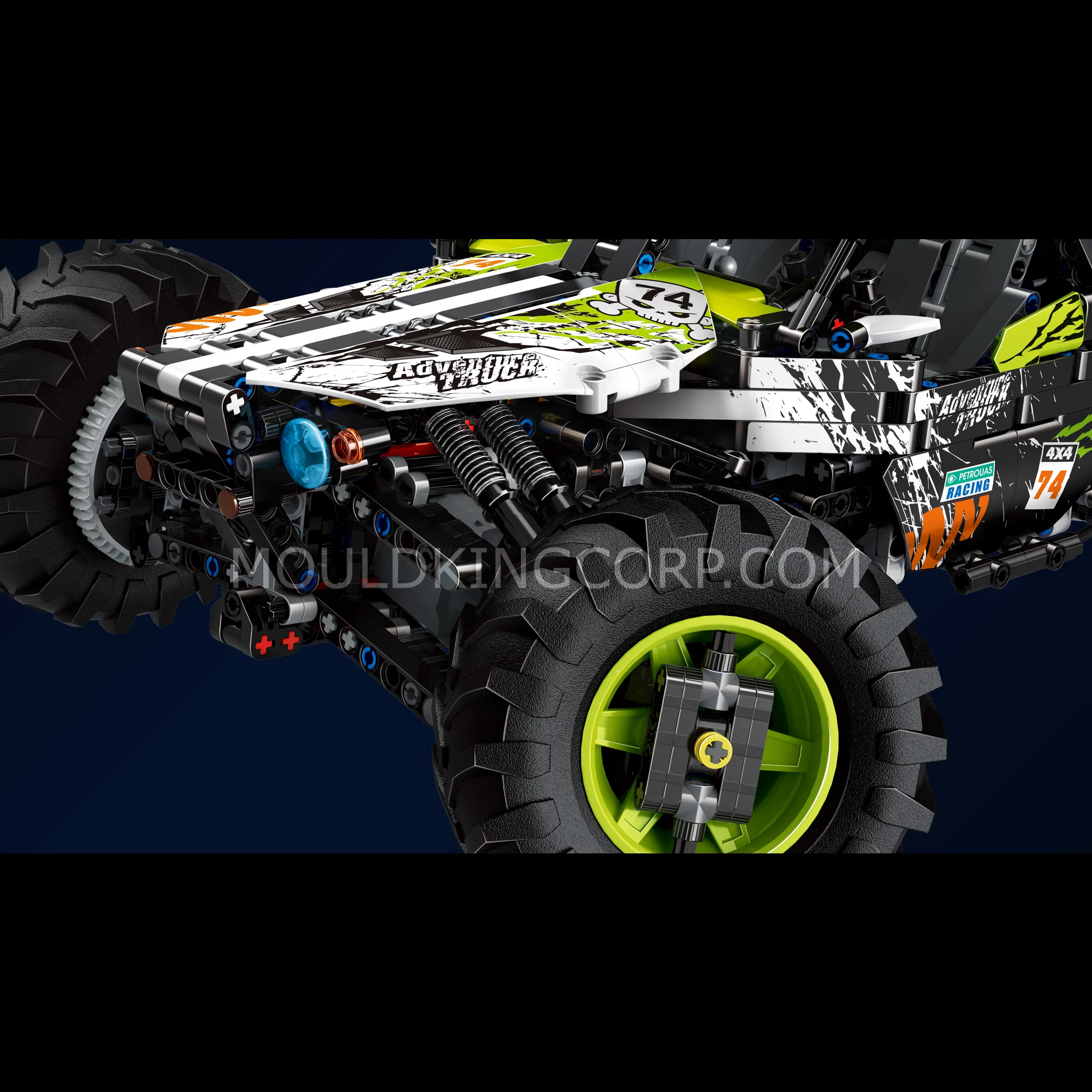 Mould King 18002 Green Hound Remote Controlled Buggy Building Kit | 1,890 PCS - Image 4