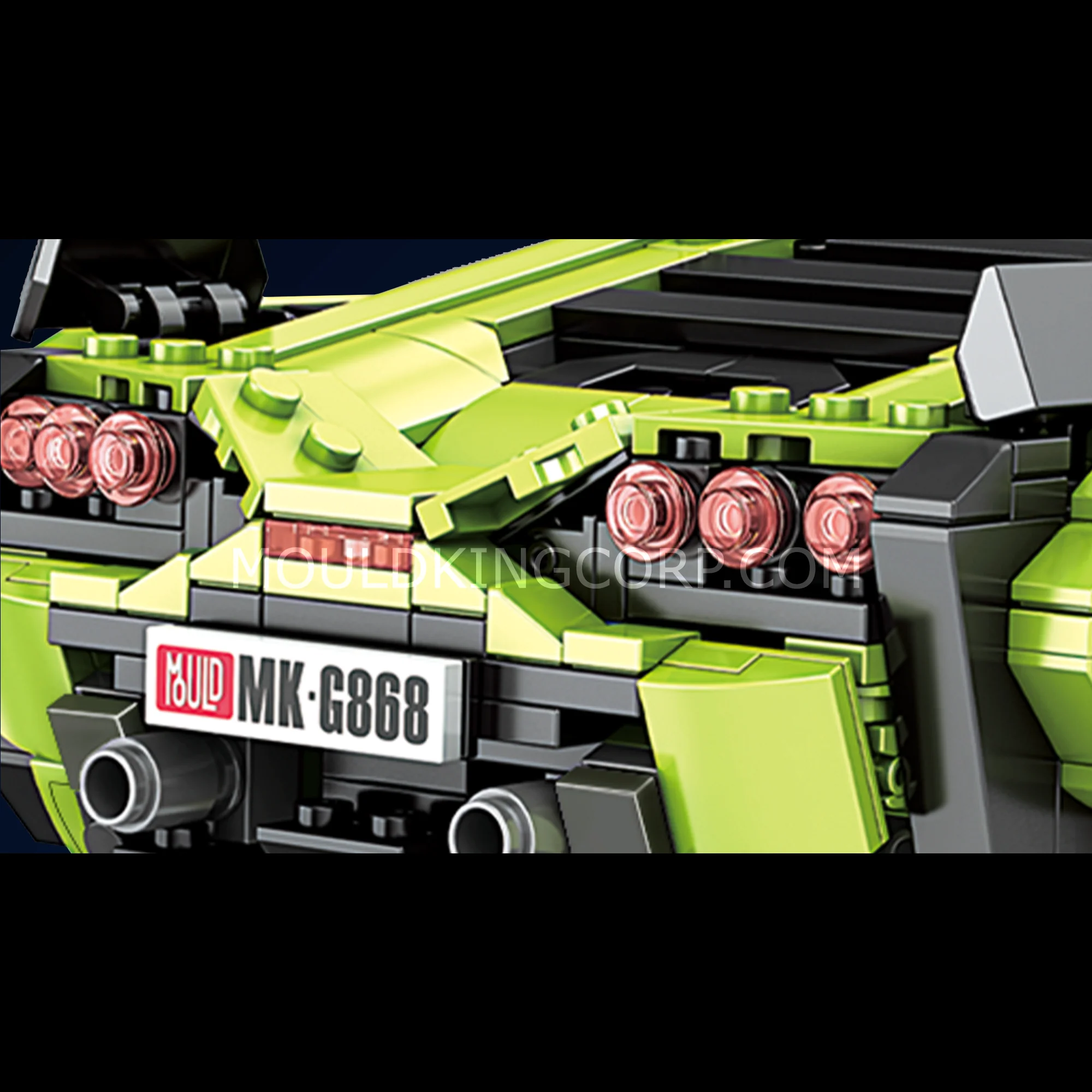 Mould King 10011 Italian Bull SAI Sports Car Model Building Set | 1,168 PCS - Image 5