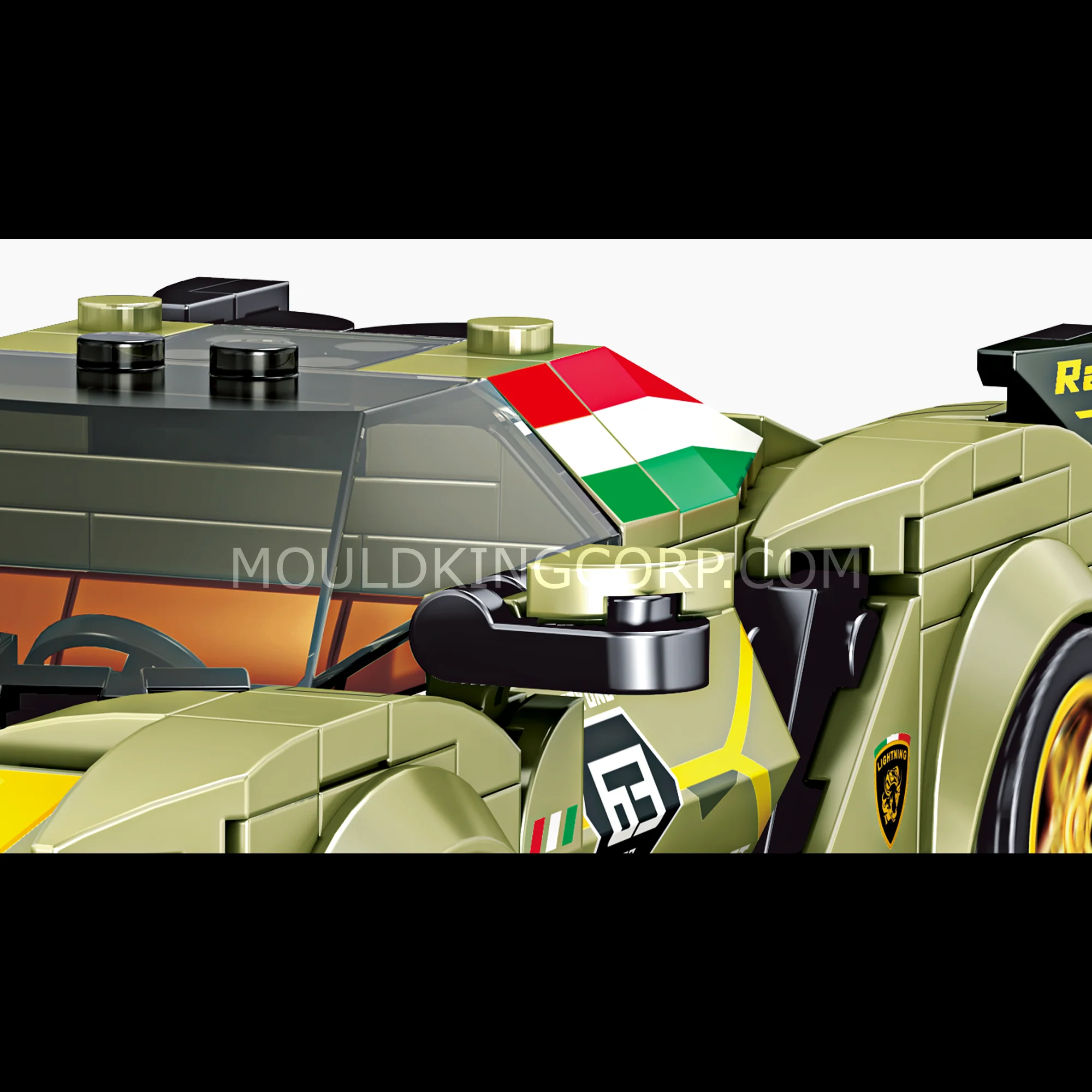 Mould King 27003 Italian Bull Sian Sports Car Model Buidling Set | 333 PCS - Image 4