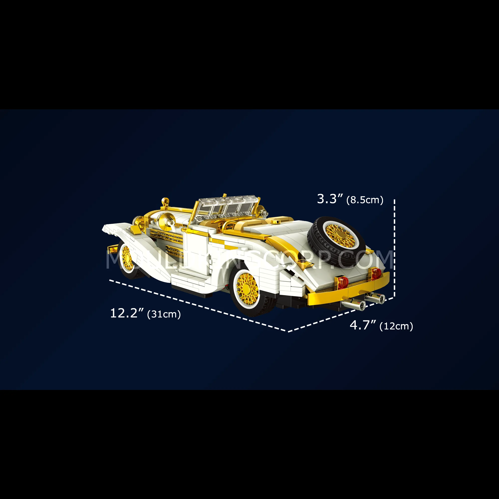 MOULD KING 10003 K500 Vintage Car Building Toy Set | 952 PCS - Image 6