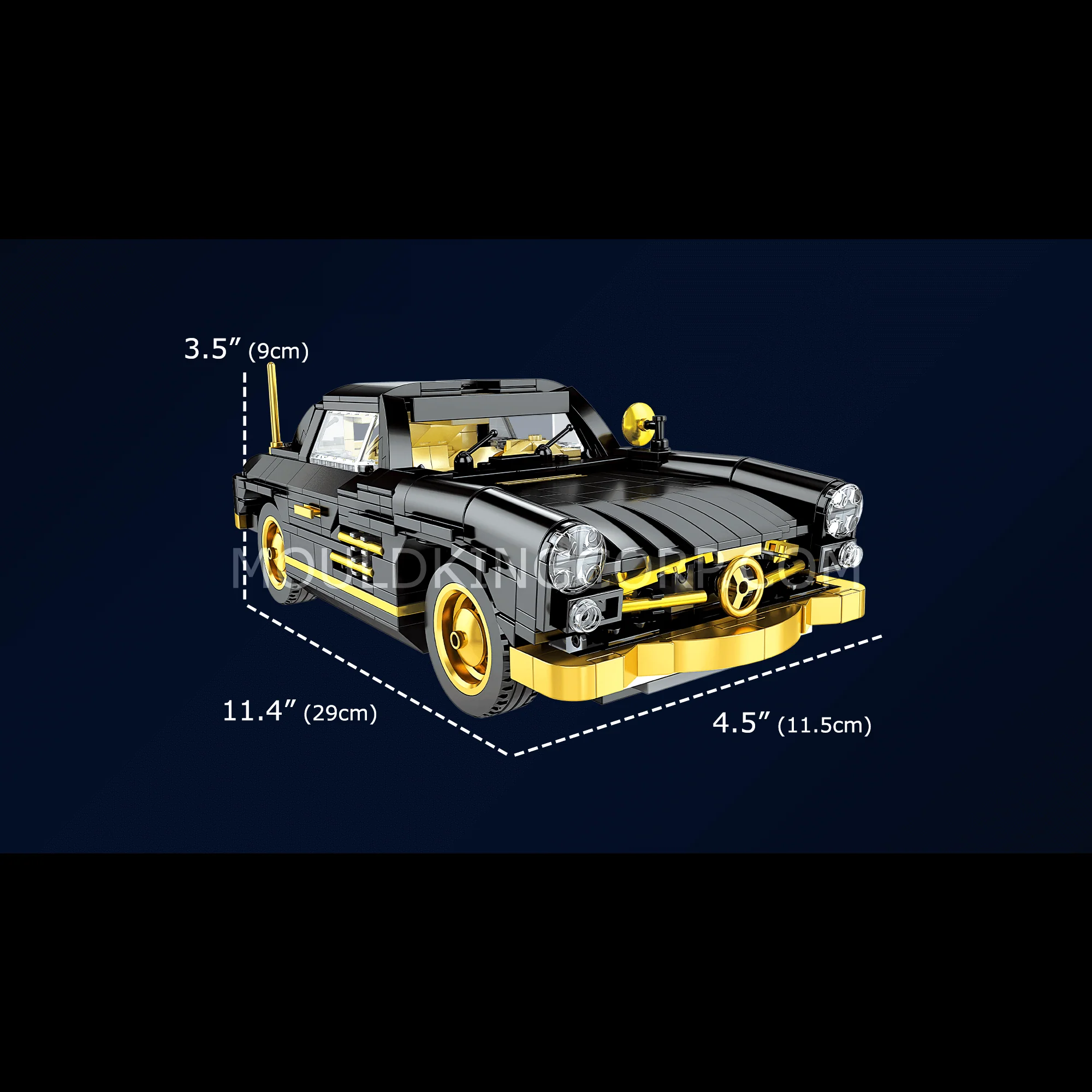 Mould King 10005 300SL Classic Gullwing Model Building Set | 886 Pcs - Image 6