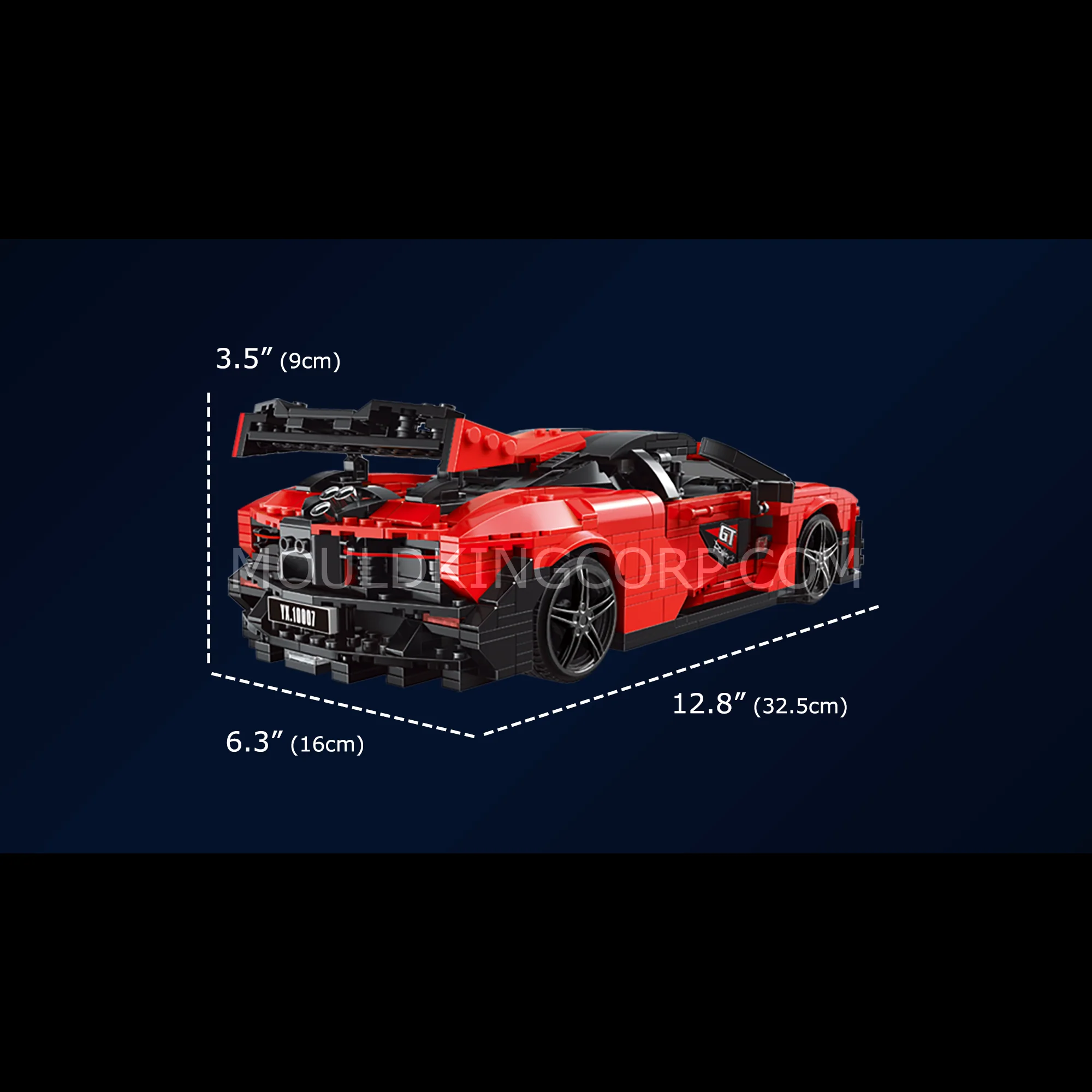 MOULD KING 10007 Creative Senna GTR Sports Car Building Set | 1,182 PCS - Image 6