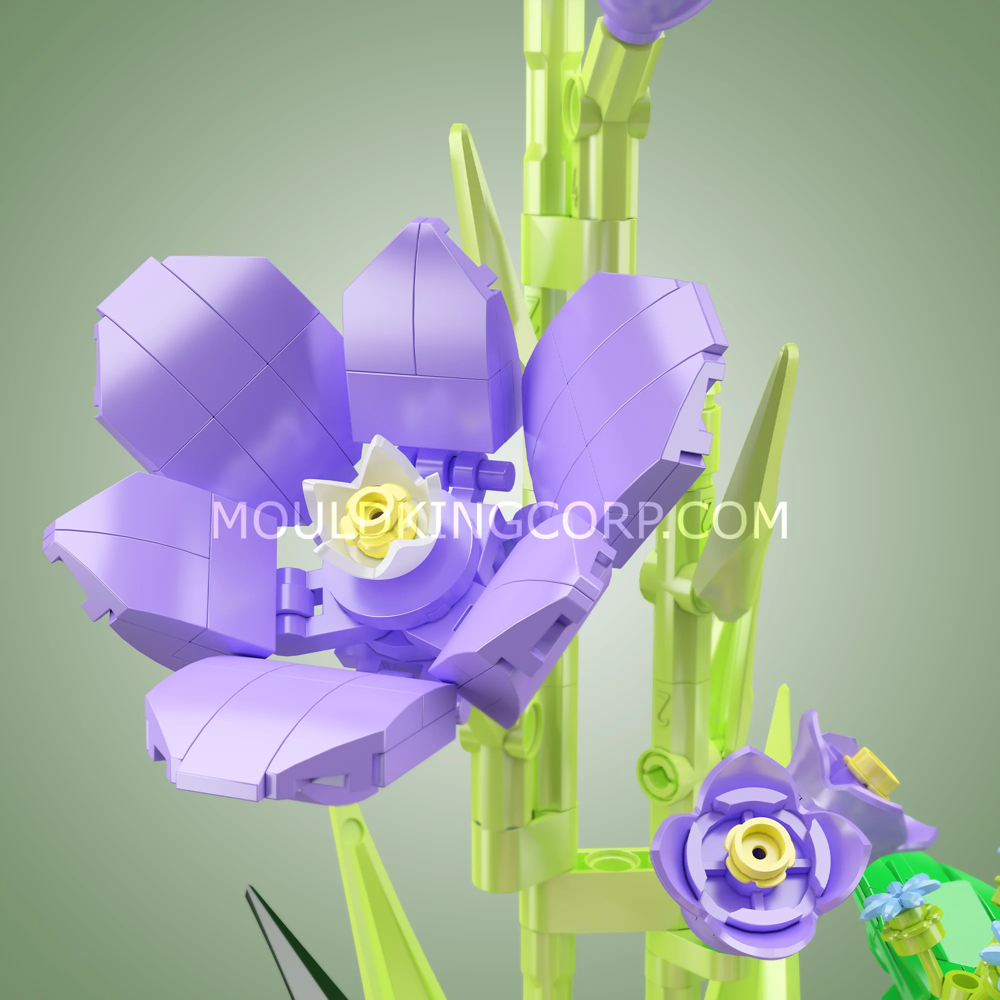 Mould King 10009 Wish-fulling Rose Flower Bouquet Building Set | 1,203 PCS - Image 2