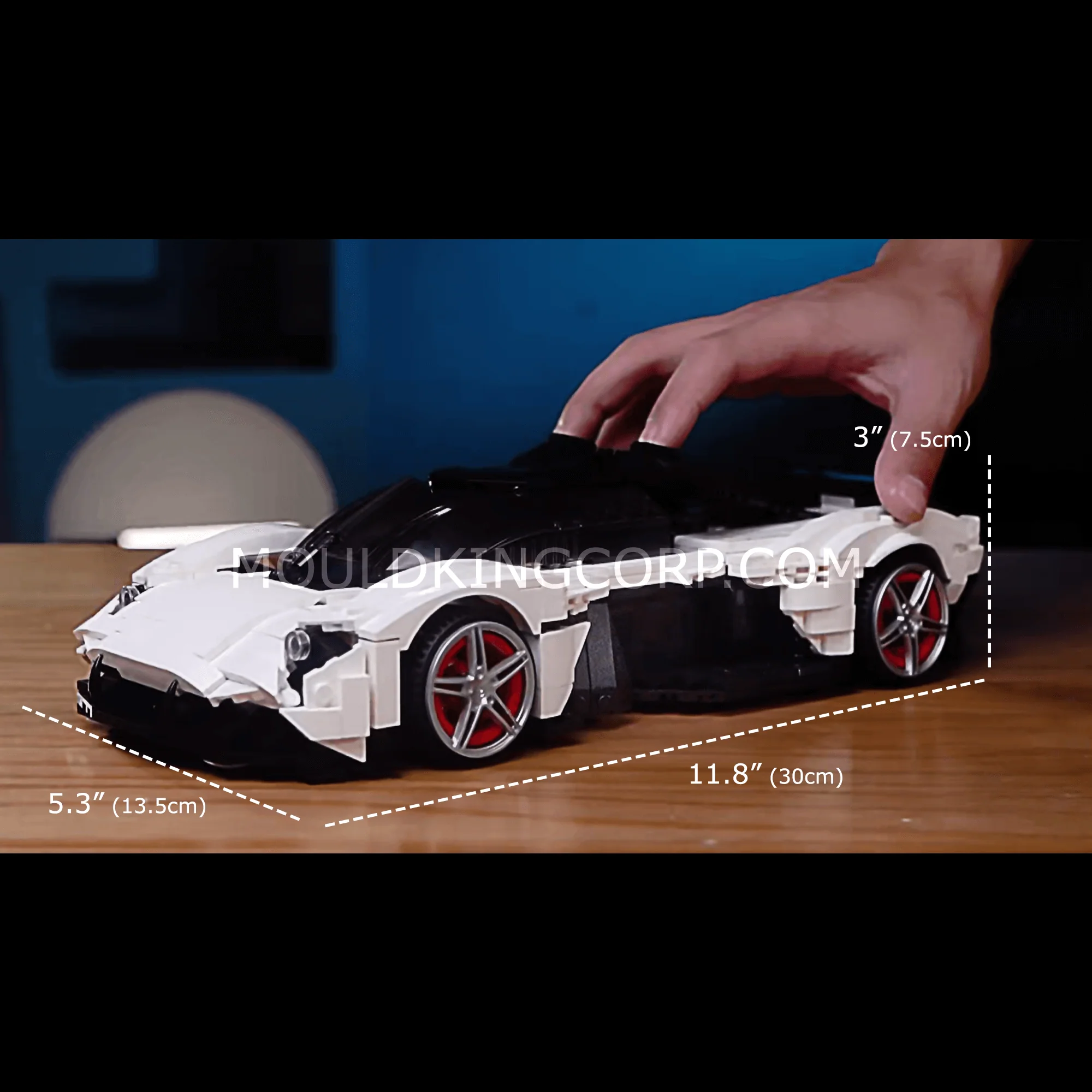 MOULD KING 10016 AS-Valkyrie Racing Car Model Building Set | 1,136 PCS - Image 6