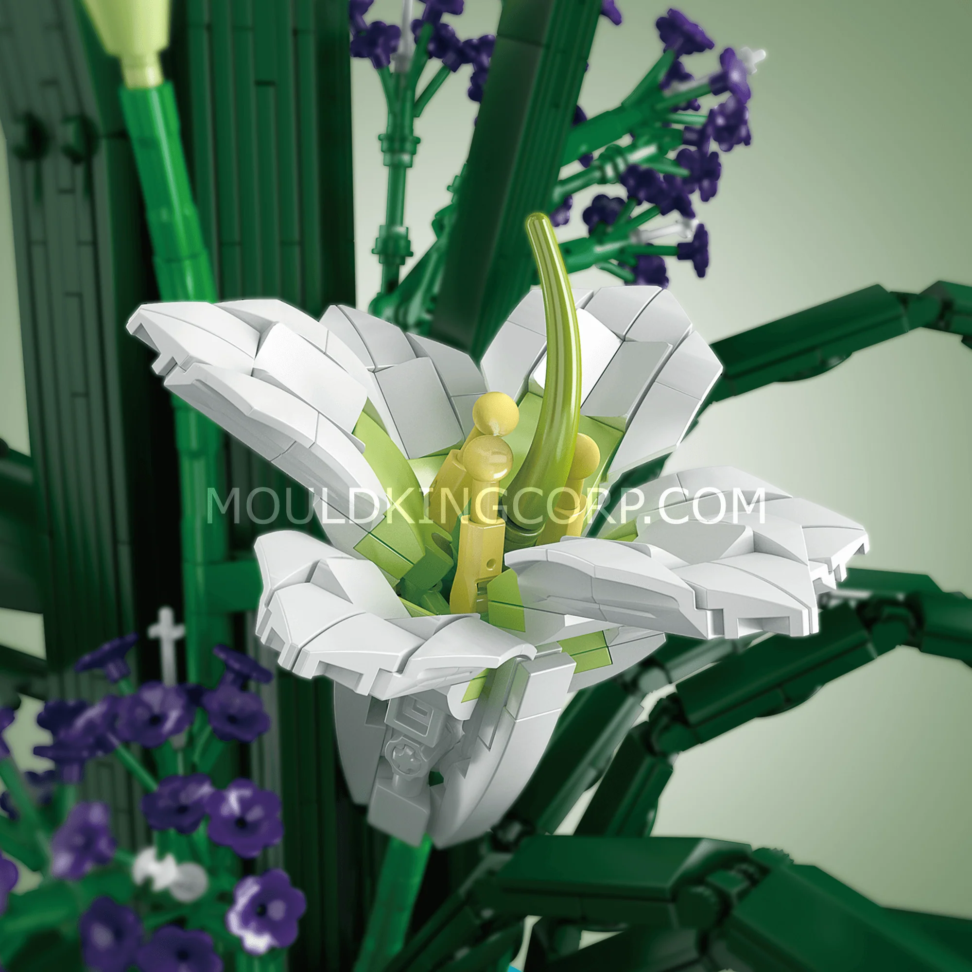 Mould King 10023 Fairy Lily Bouquet Building Set | 1,513 PCS - Image 3