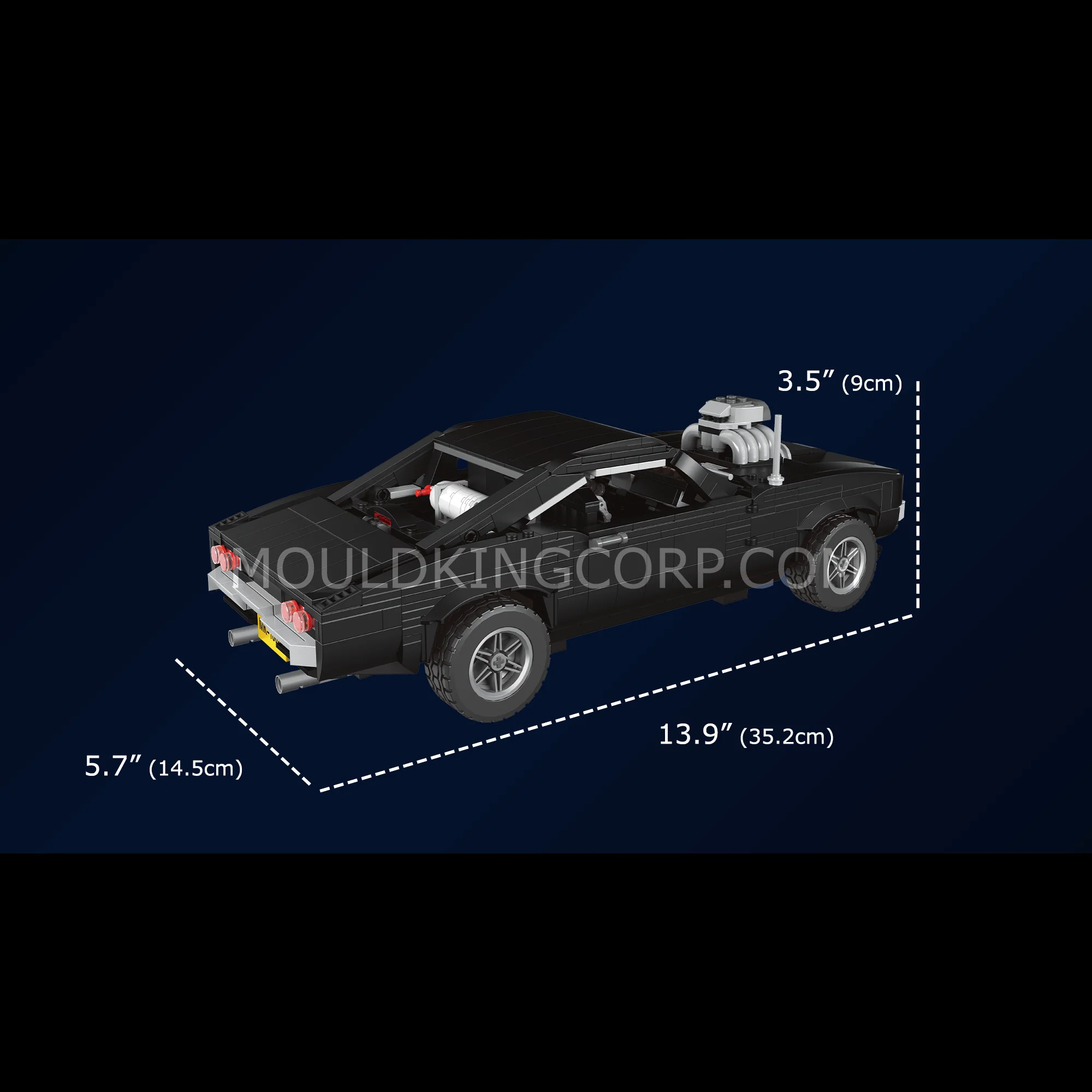 Mould King 10028 Charger American Muscle Car Building Kit | 1,439 PCS - Image 6