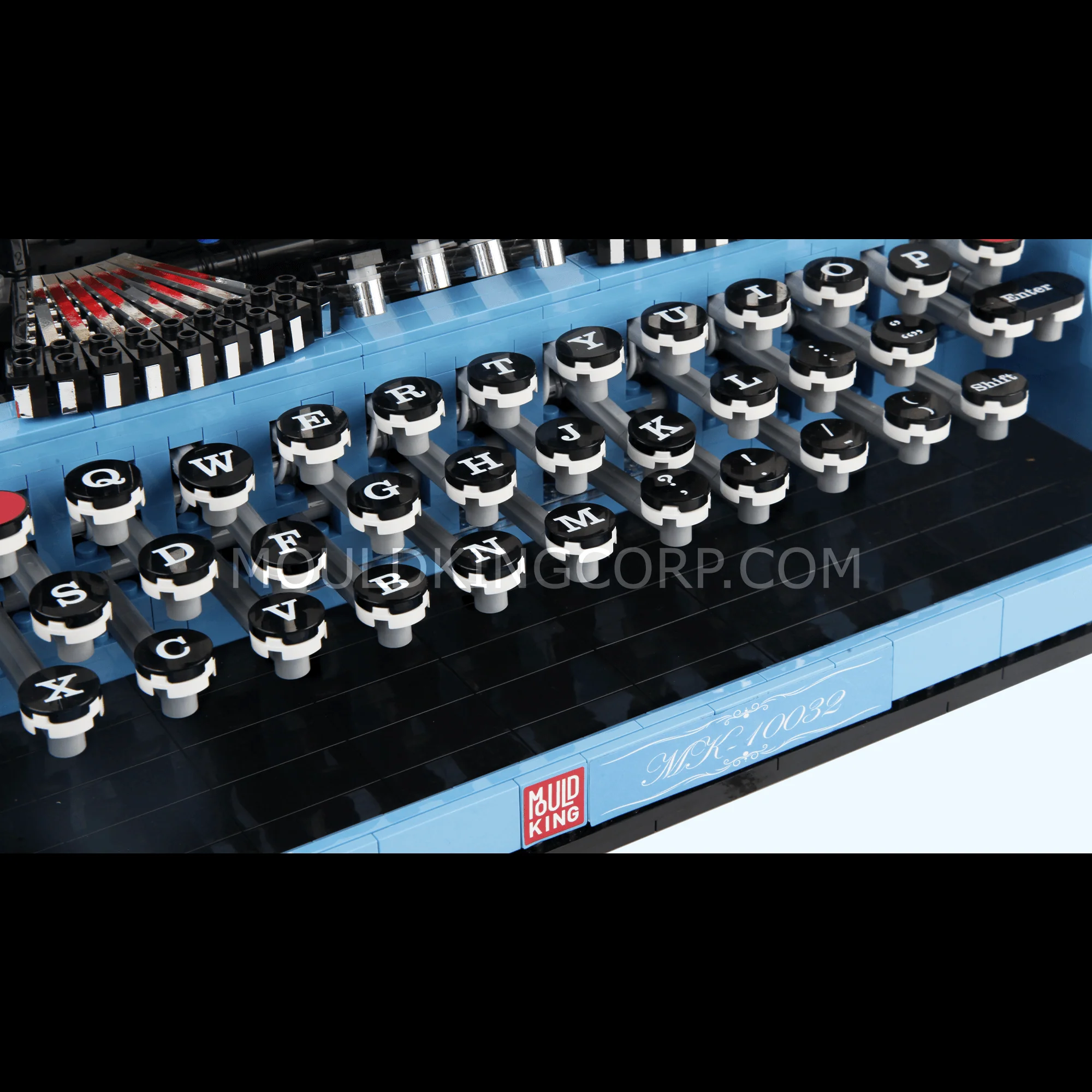 MOULD KING 10032 Retro Typewriter Building Toy Set | 2,139 PCS - Image 4