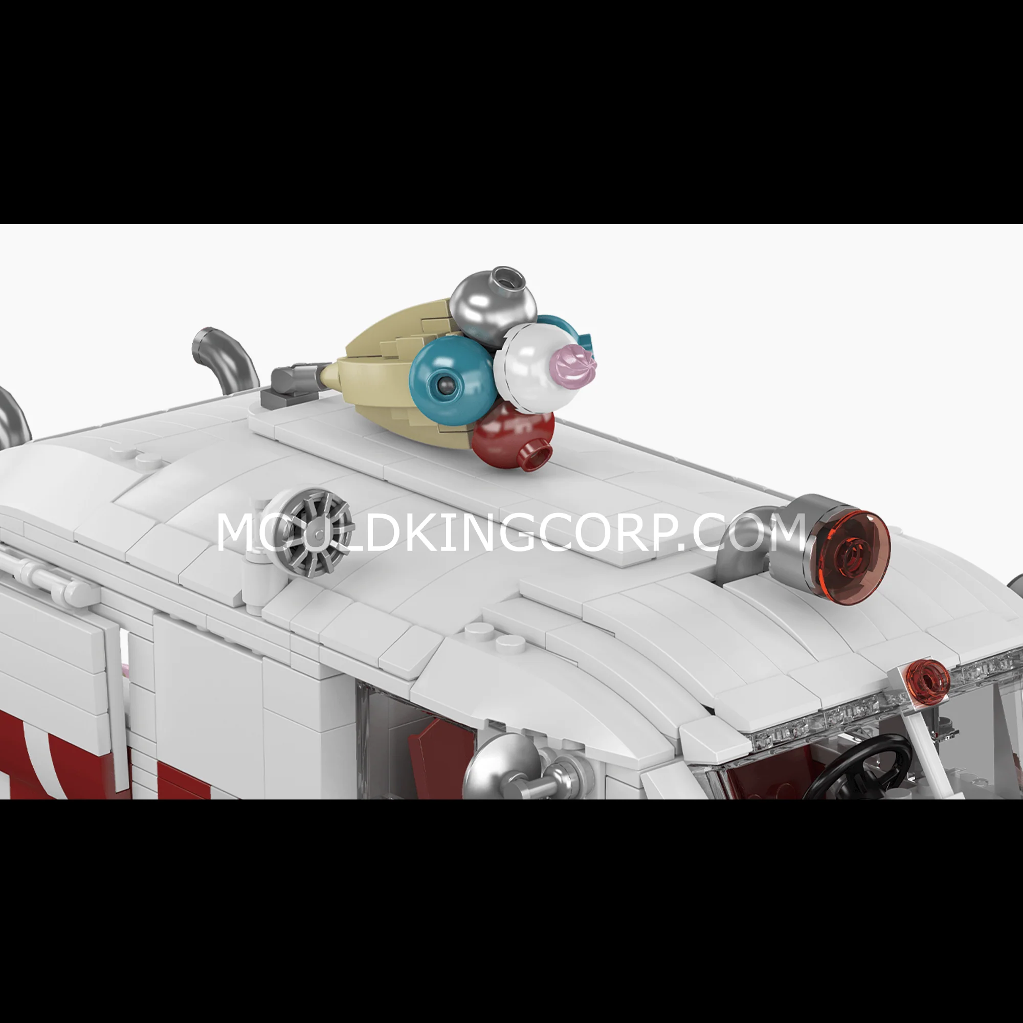 Mould King 10039 Ice Cream Truck Building Model Set | 1,078 PCS - Image 3