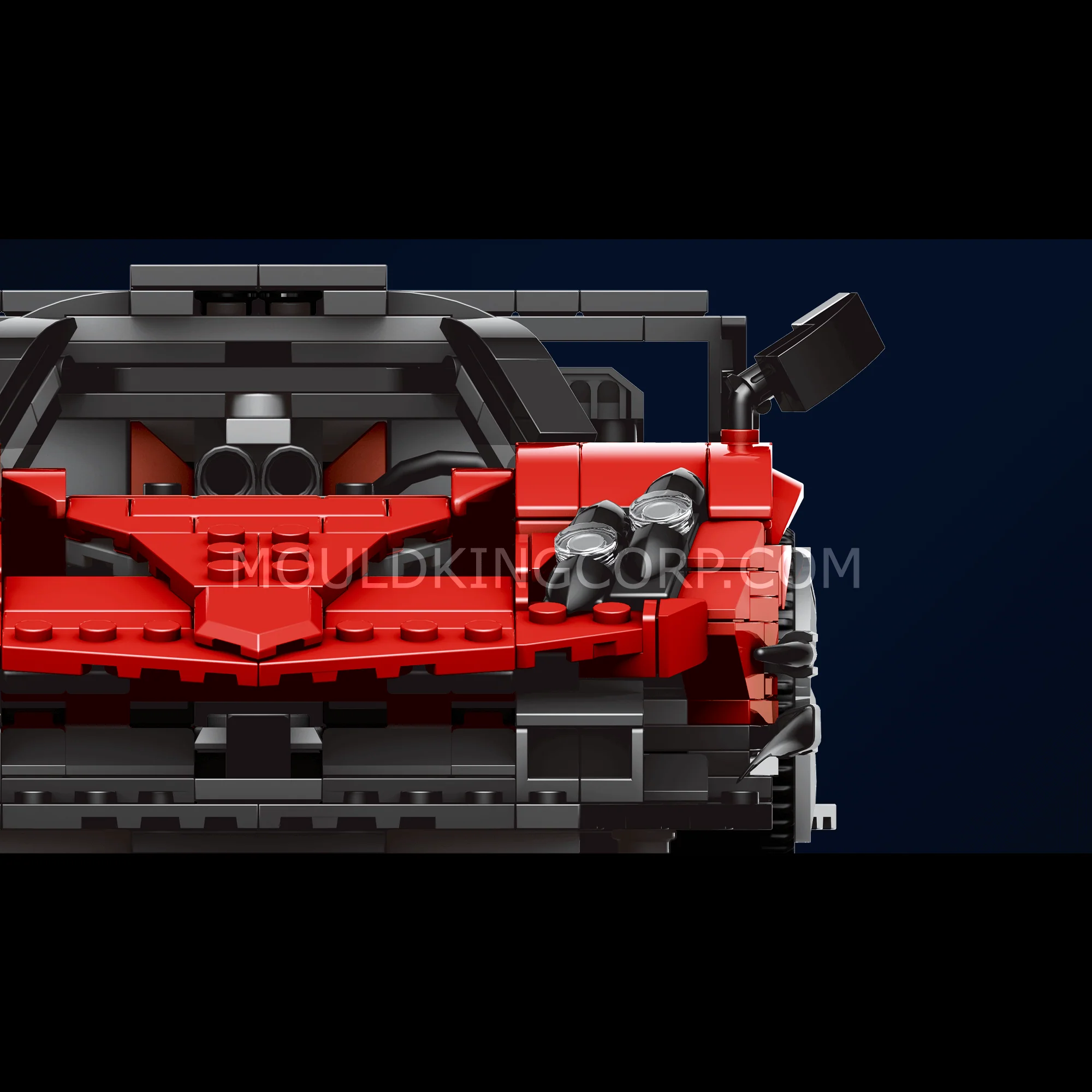 MOULD KING 10041 Zonda R Sports Car Model Building Set | 1,278 PCS - Image 5
