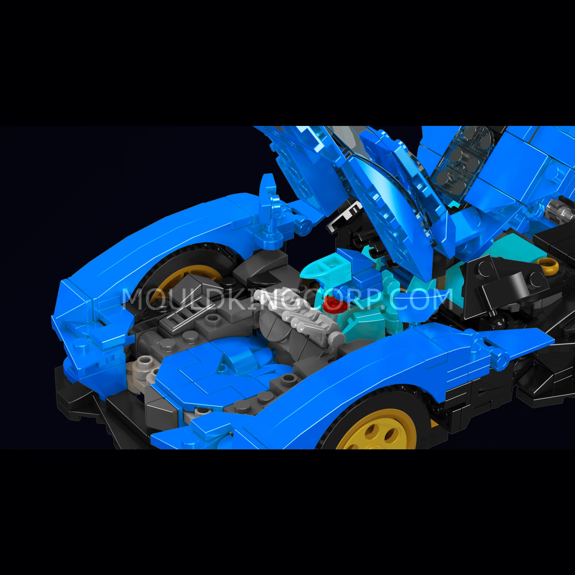 Mould King 10061 Creative Ideas 2in1 Lambo Robot Building Set | 998 PCS - Image 3
